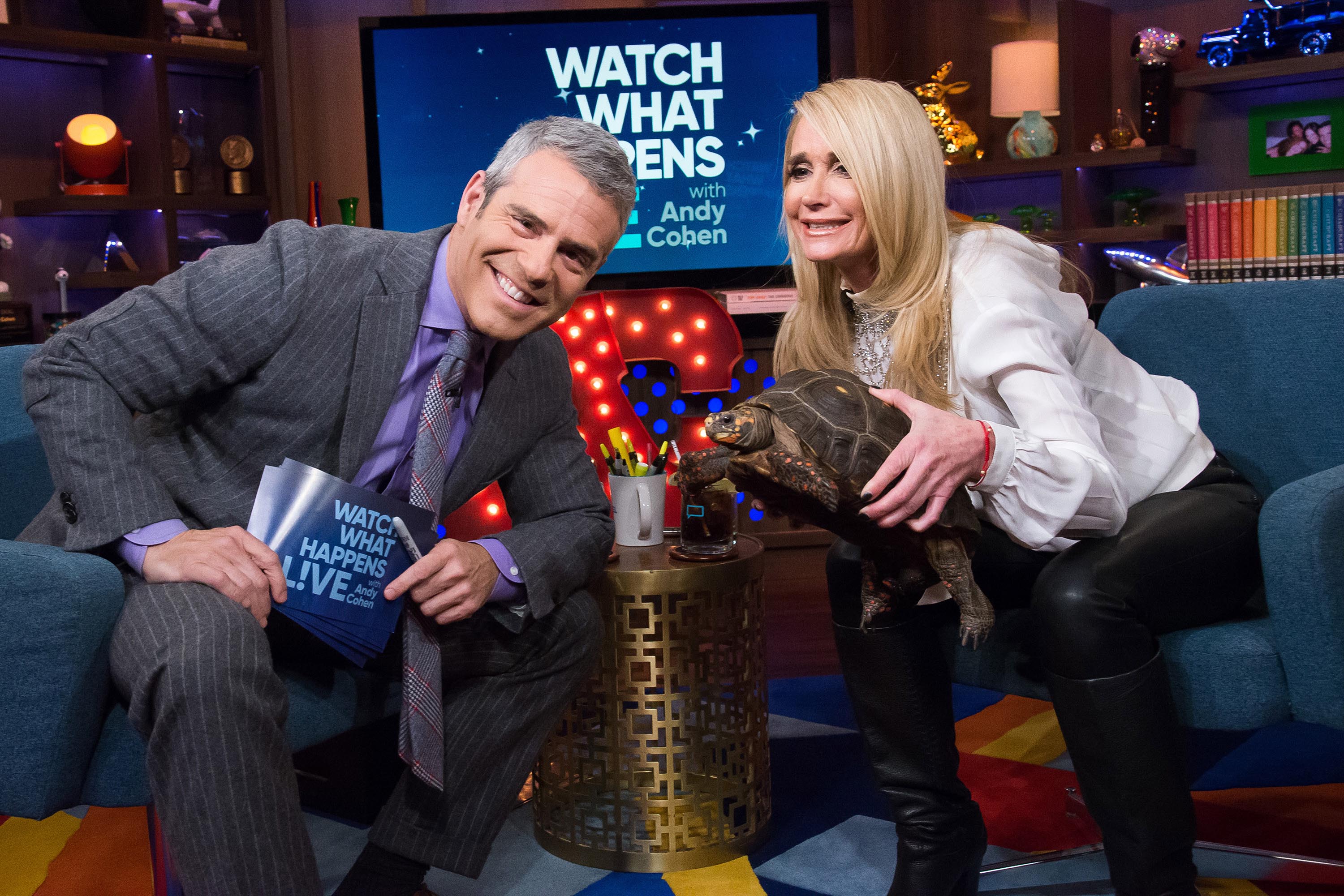 Kim Richards at Watch What Happens Live with Andy Cohen