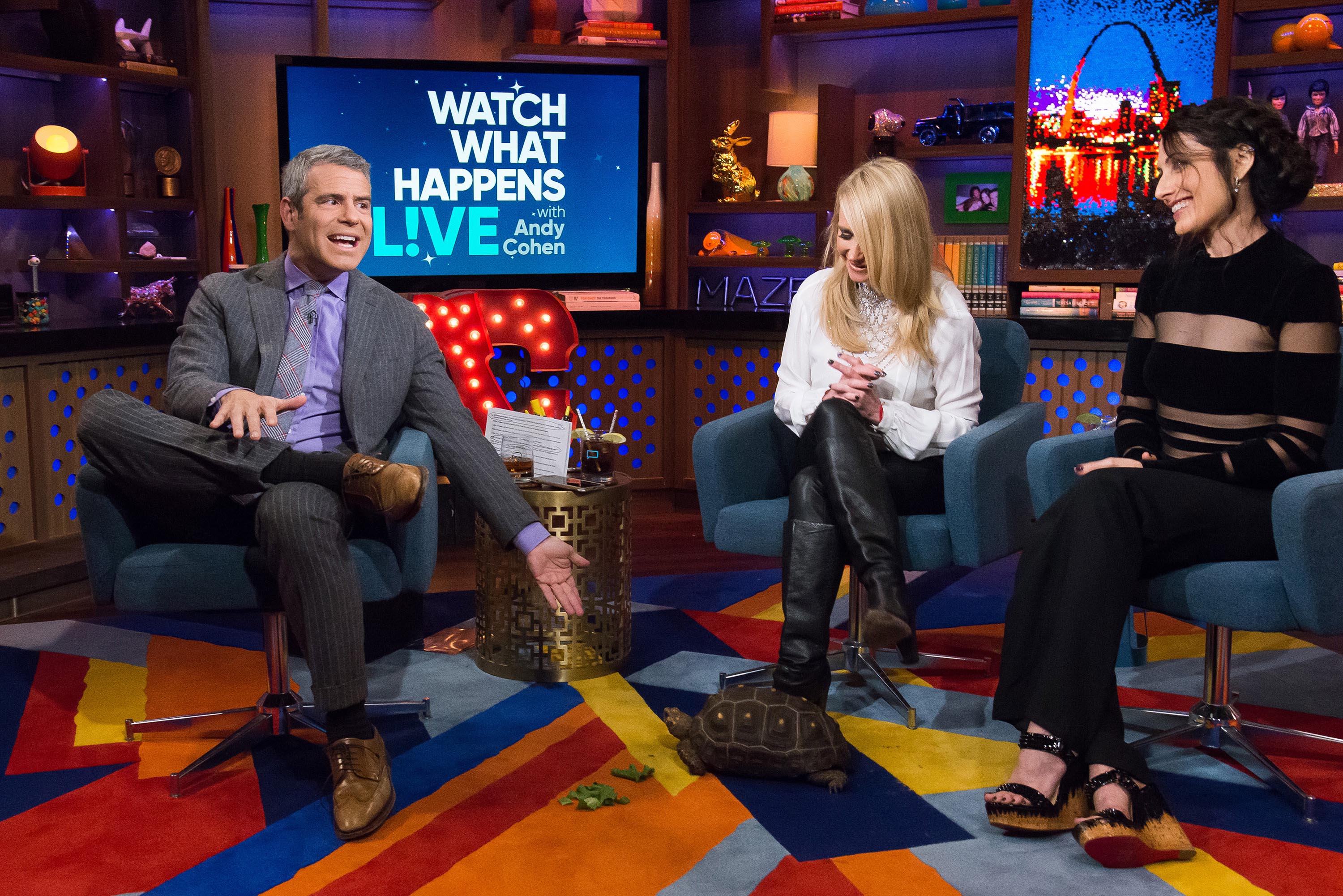 Kim Richards at Watch What Happens Live with Andy Cohen