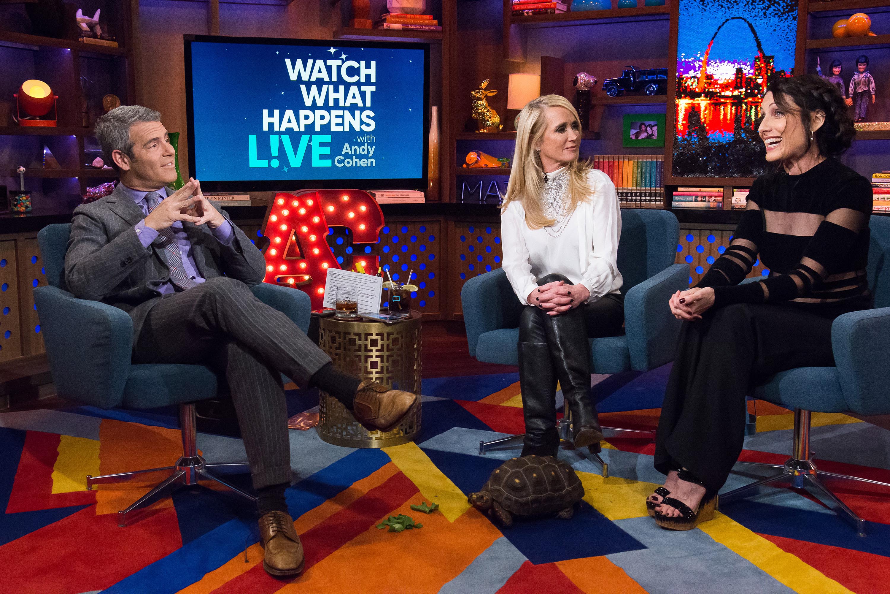 Kim Richards at Watch What Happens Live with Andy Cohen