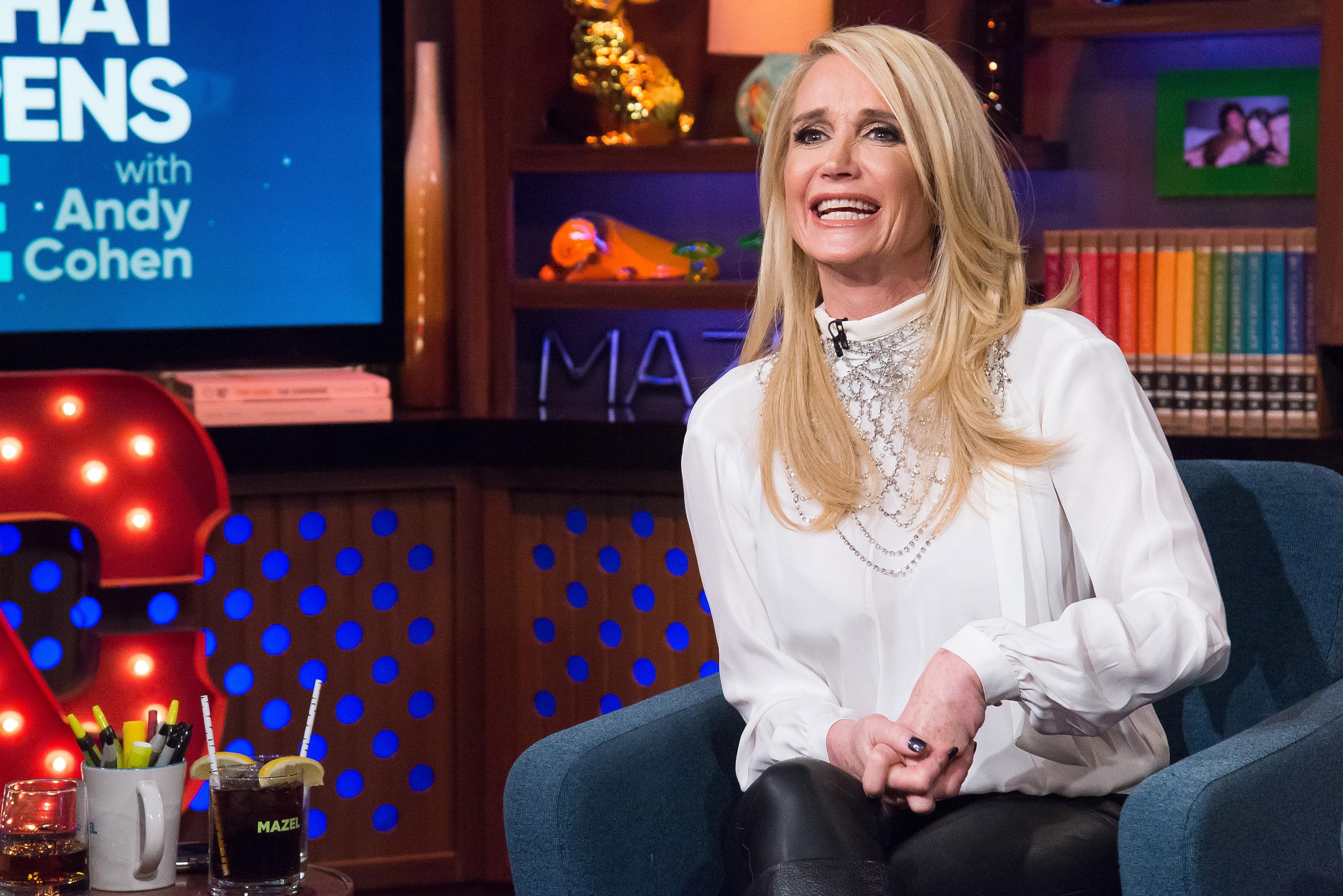 Kim Richards at Watch What Happens Live with Andy Cohen