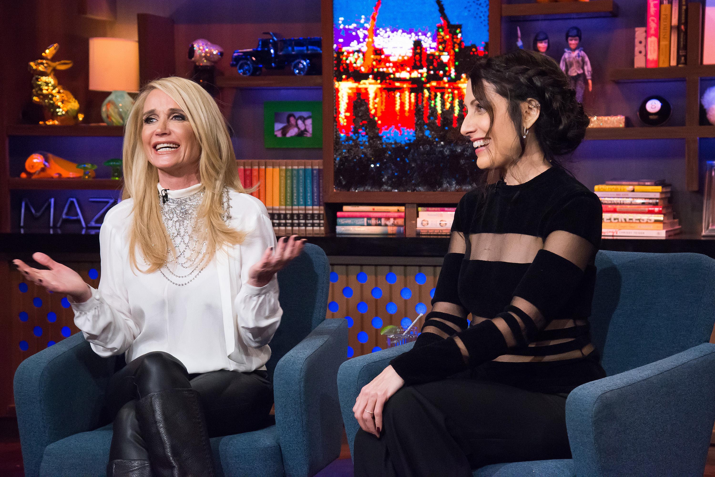 Kim Richards at Watch What Happens Live with Andy Cohen