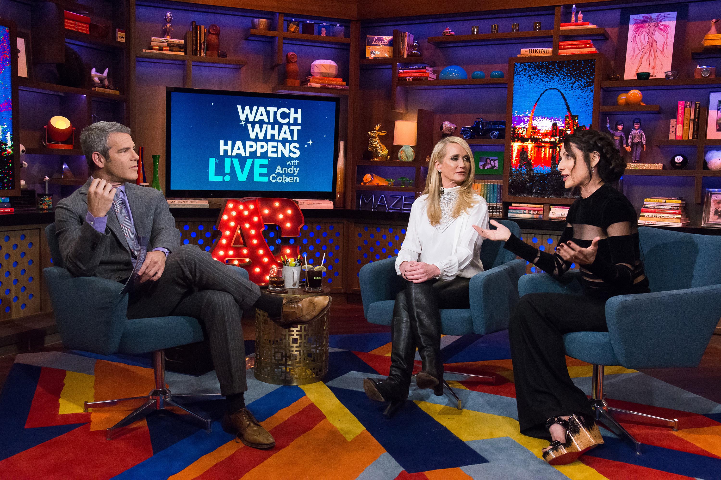 Kim Richards at Watch What Happens Live with Andy Cohen