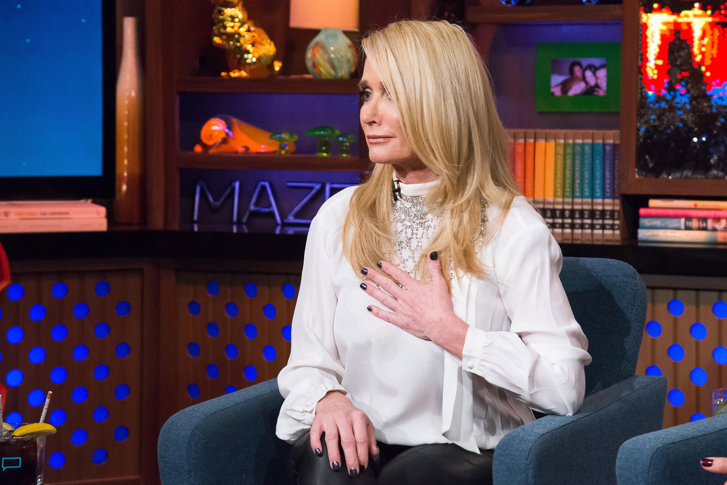 Kim Richards at Watch What Happens Live with Andy Cohen