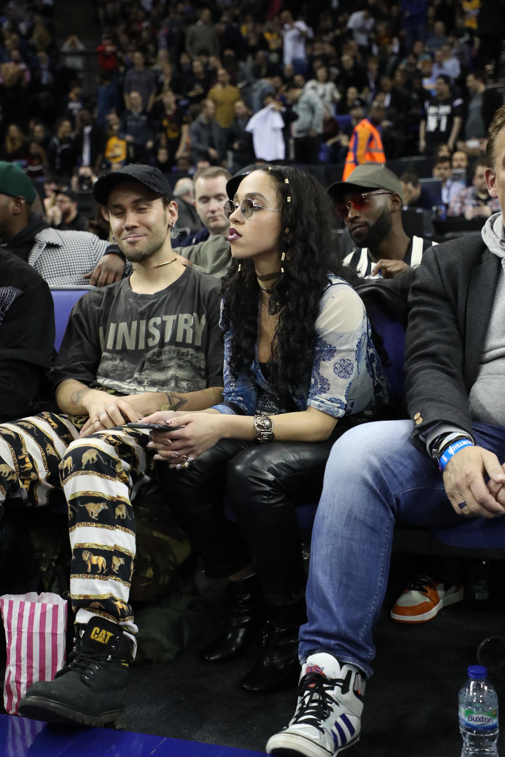 Twigs attends the Denver Nuggets v Indiana Pacers match