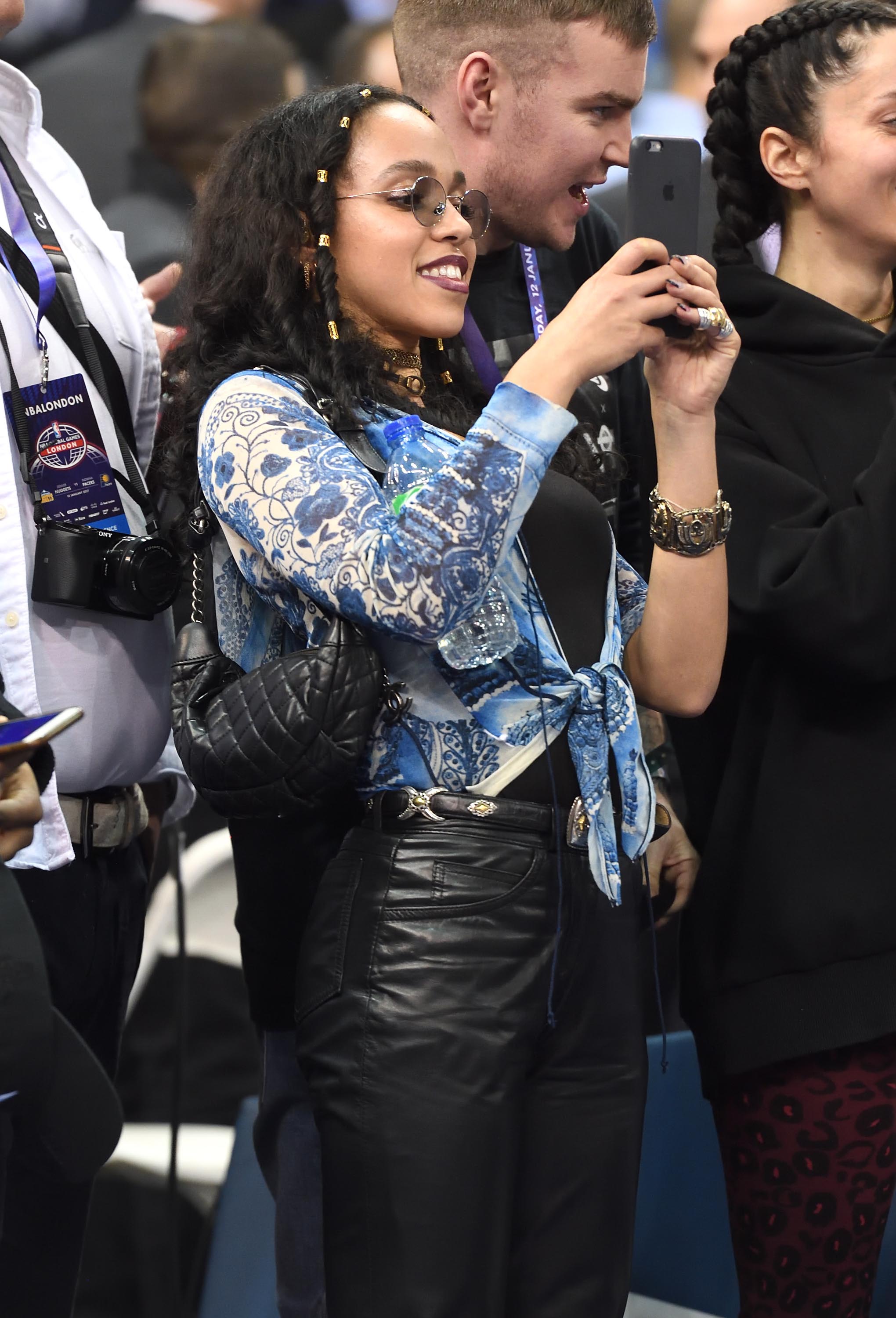 Twigs attends the Denver Nuggets v Indiana Pacers match