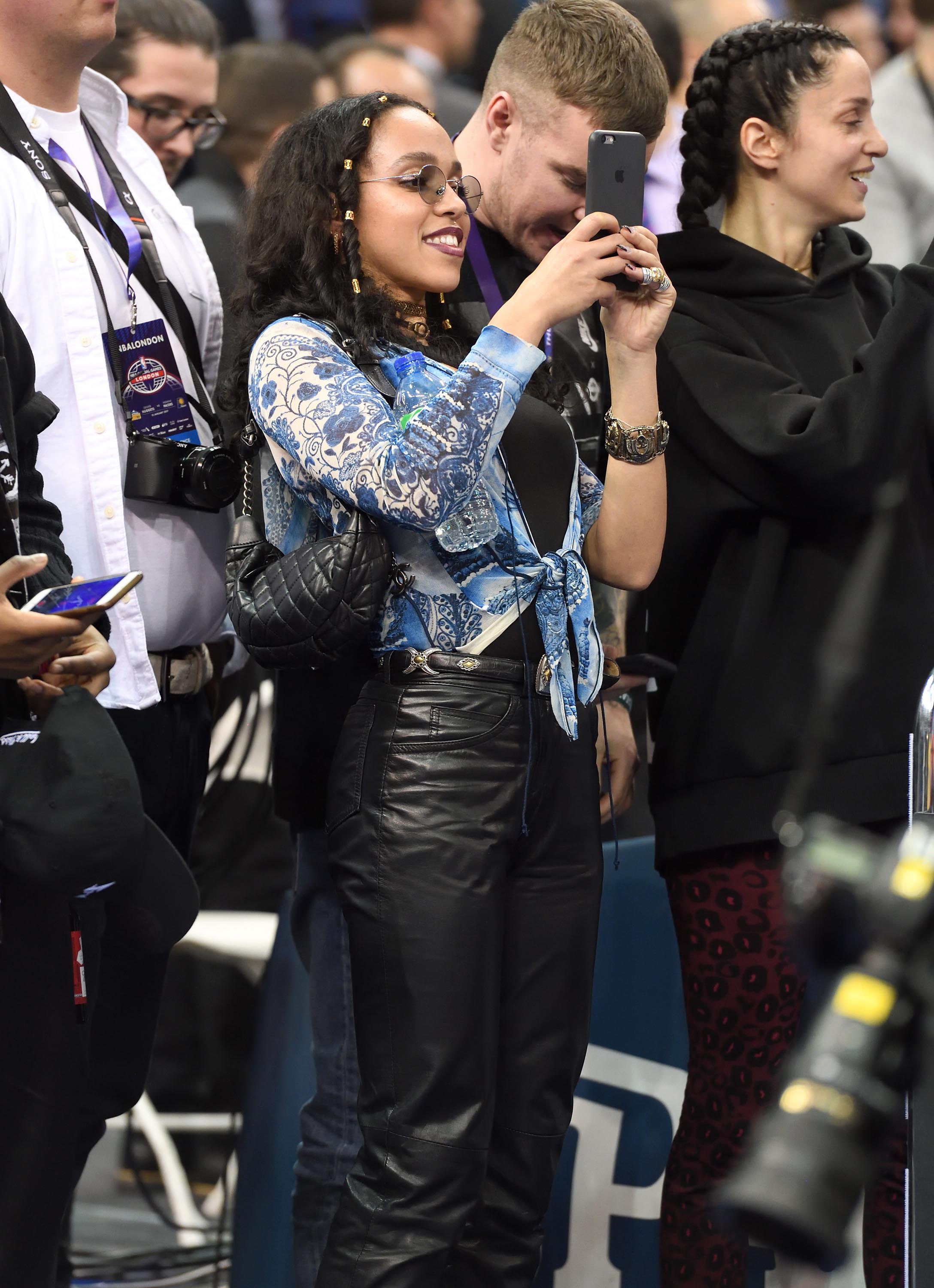 Twigs attends the Denver Nuggets v Indiana Pacers match