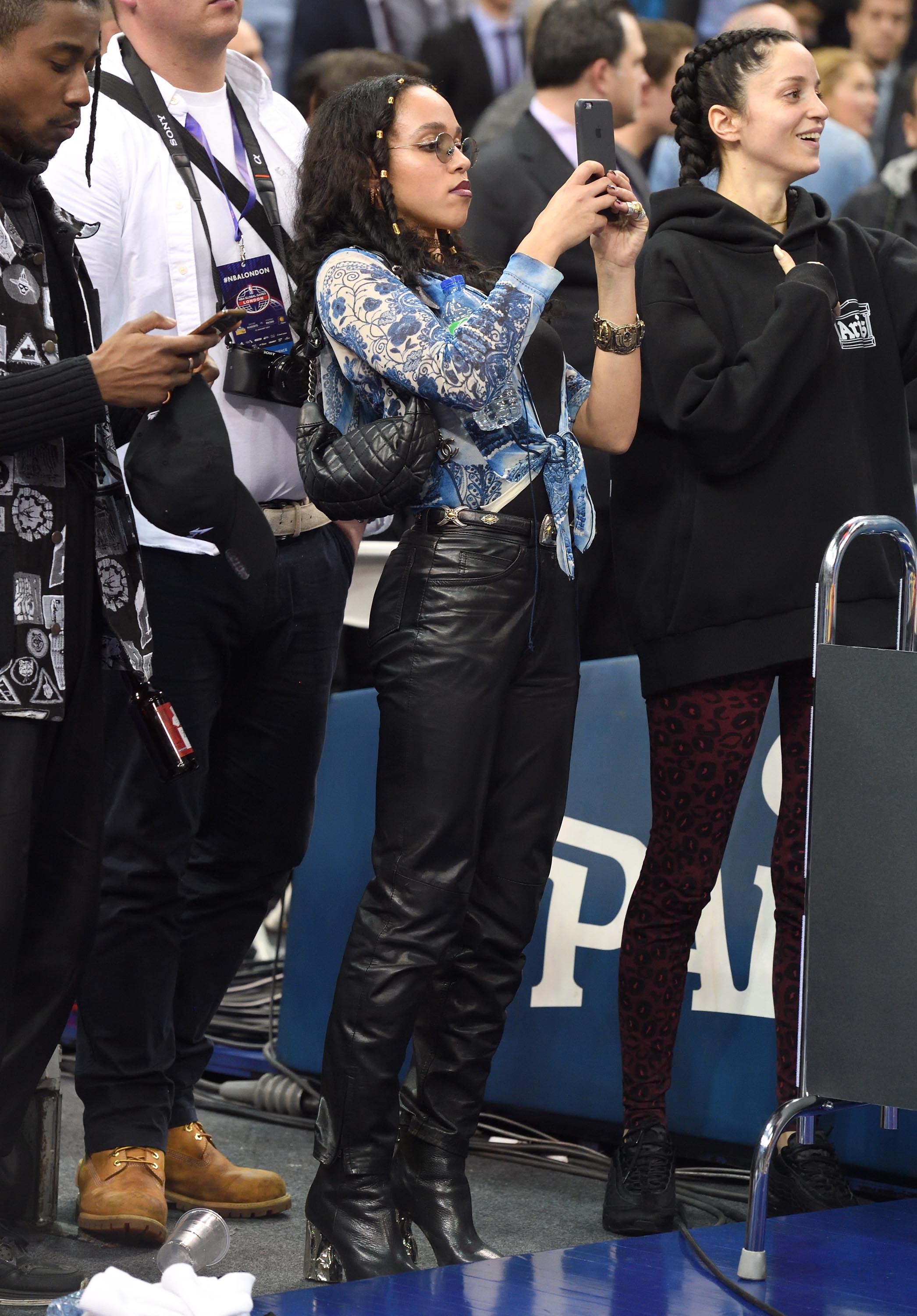 Twigs attends the Denver Nuggets v Indiana Pacers match