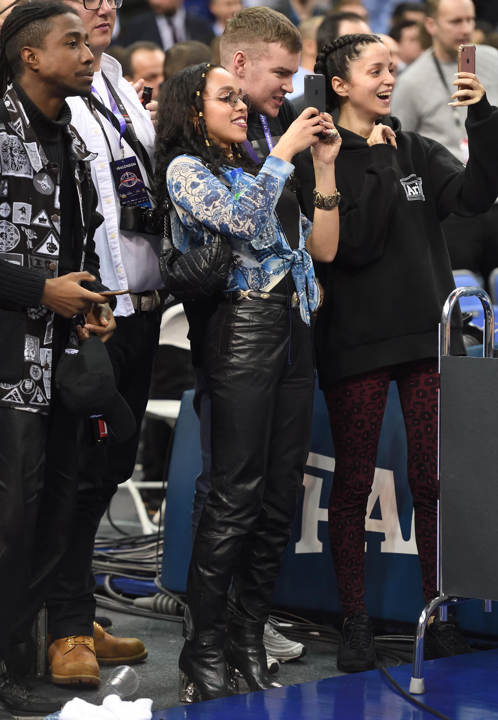 Twigs attends the Denver Nuggets v Indiana Pacers match