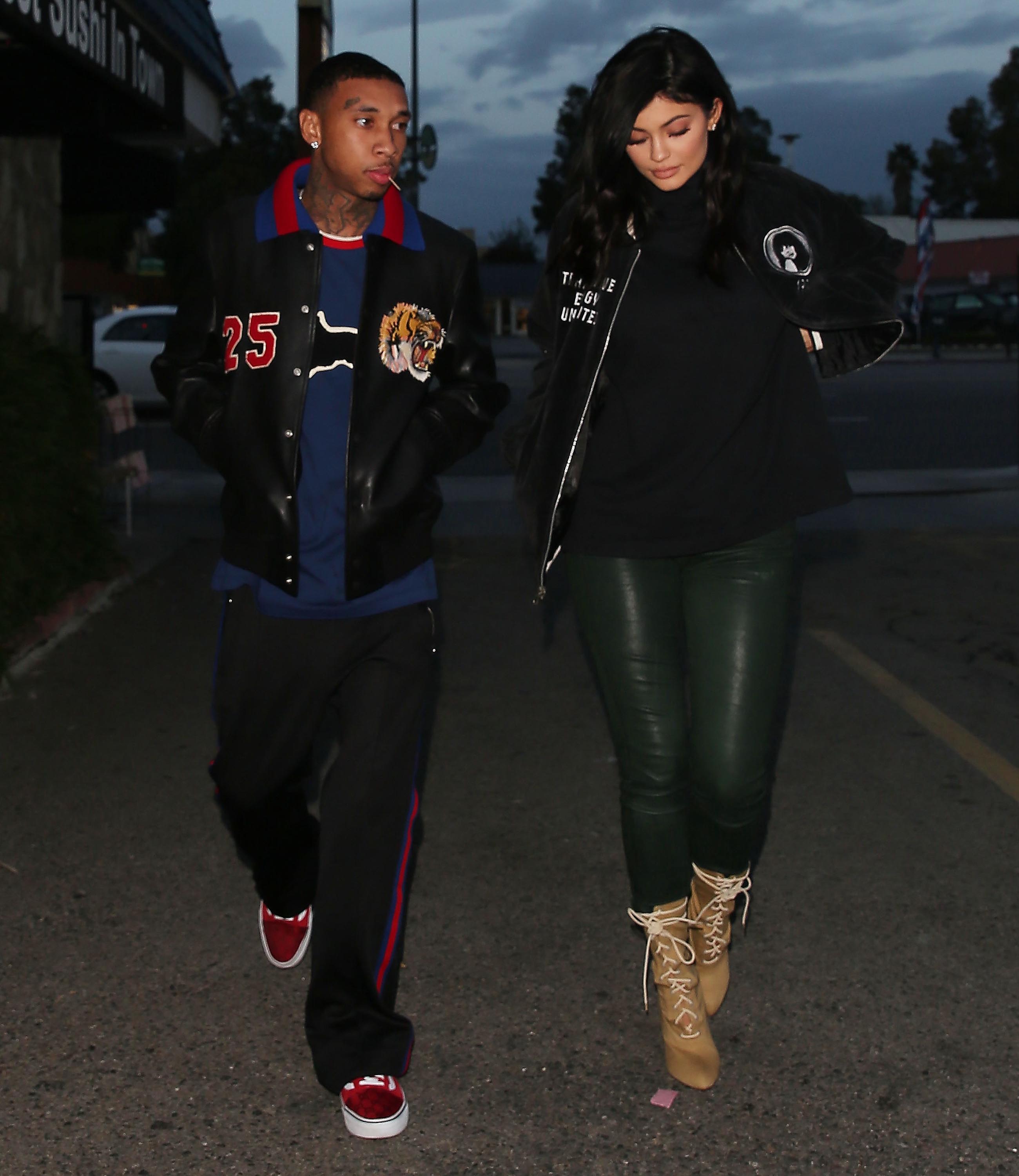 Kylie Jenner out for dinner at Kabuki restaurant