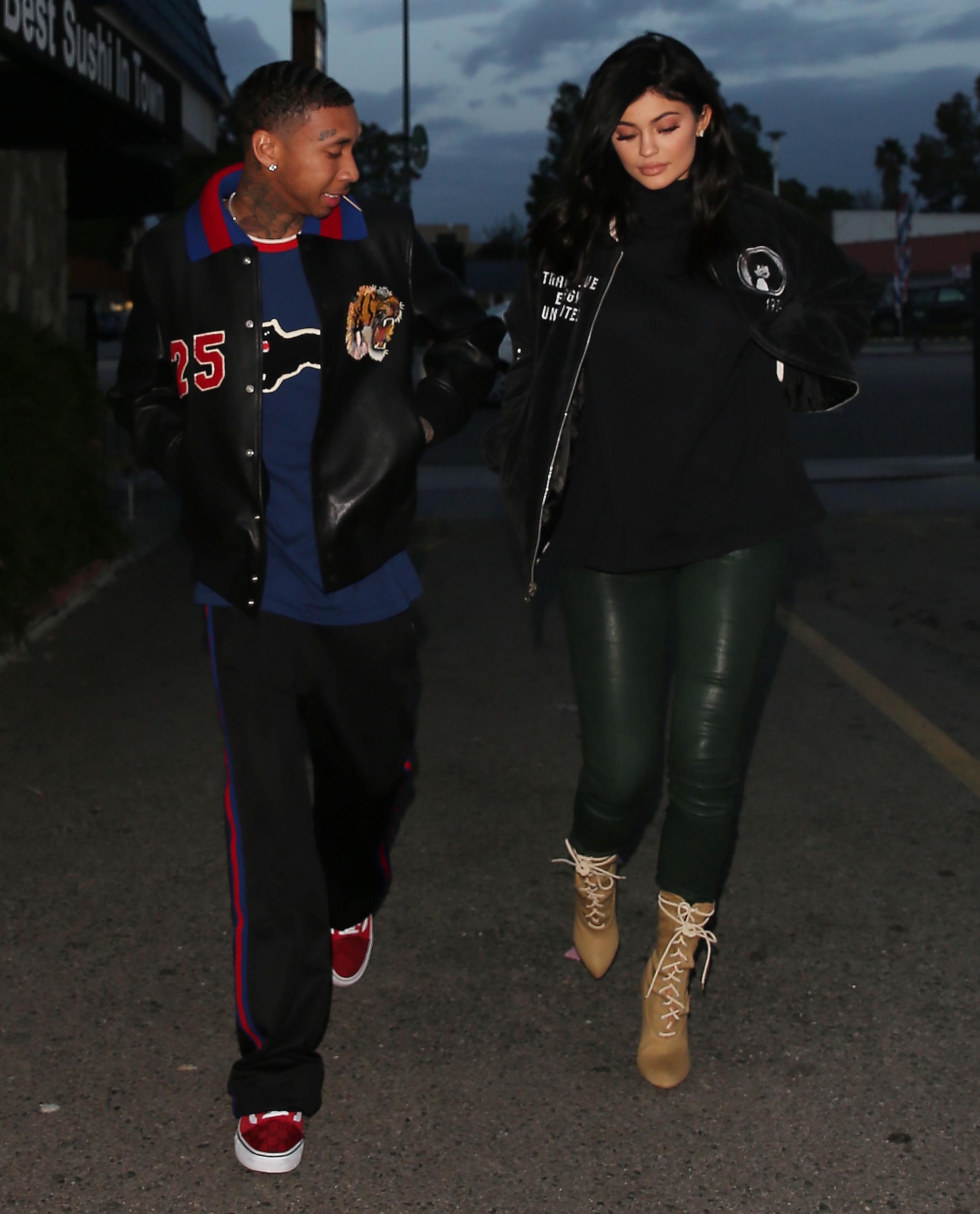 Kylie Jenner out for dinner at Kabuki restaurant