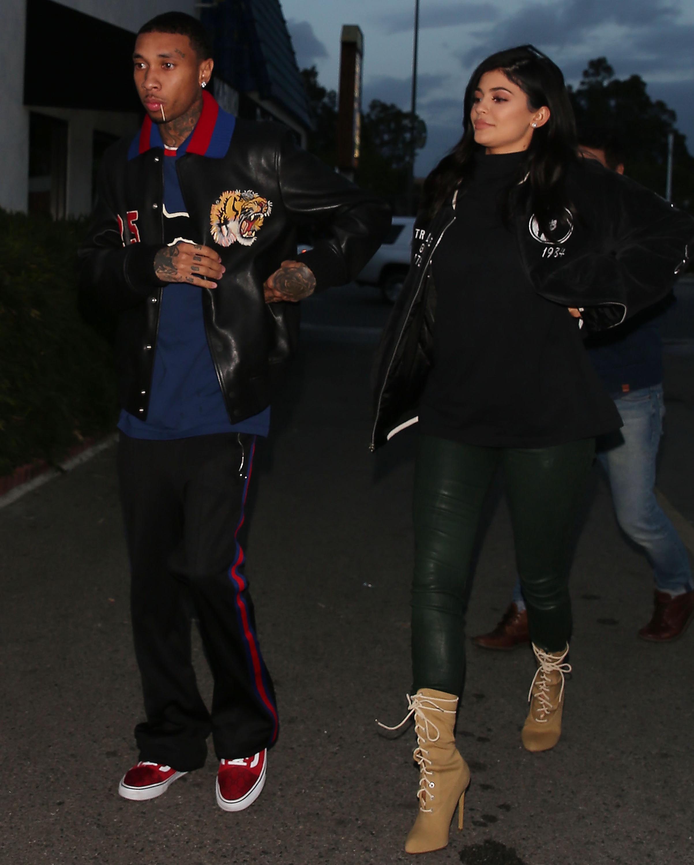 Kylie Jenner out for dinner at Kabuki restaurant