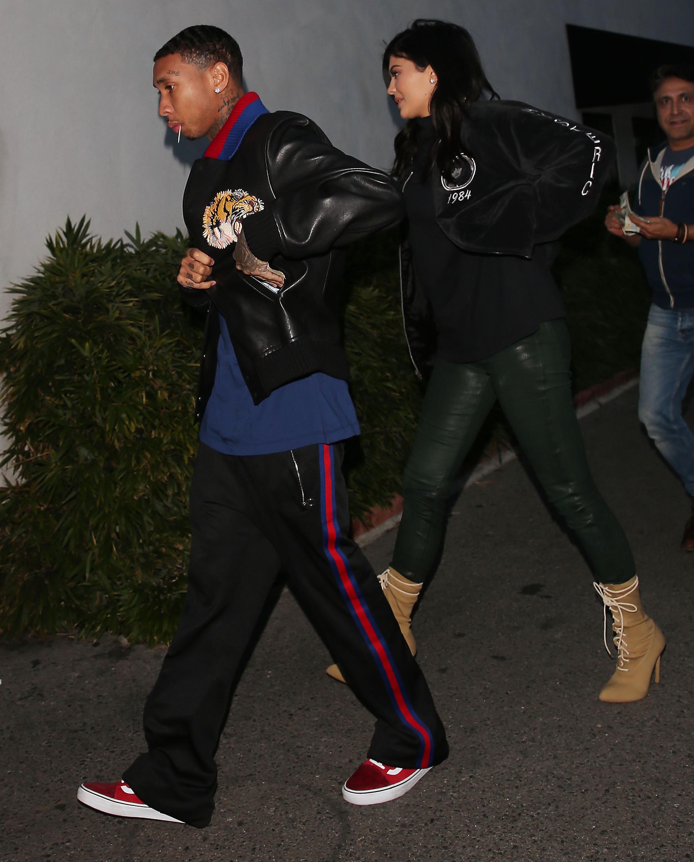 Kylie Jenner out for dinner at Kabuki restaurant