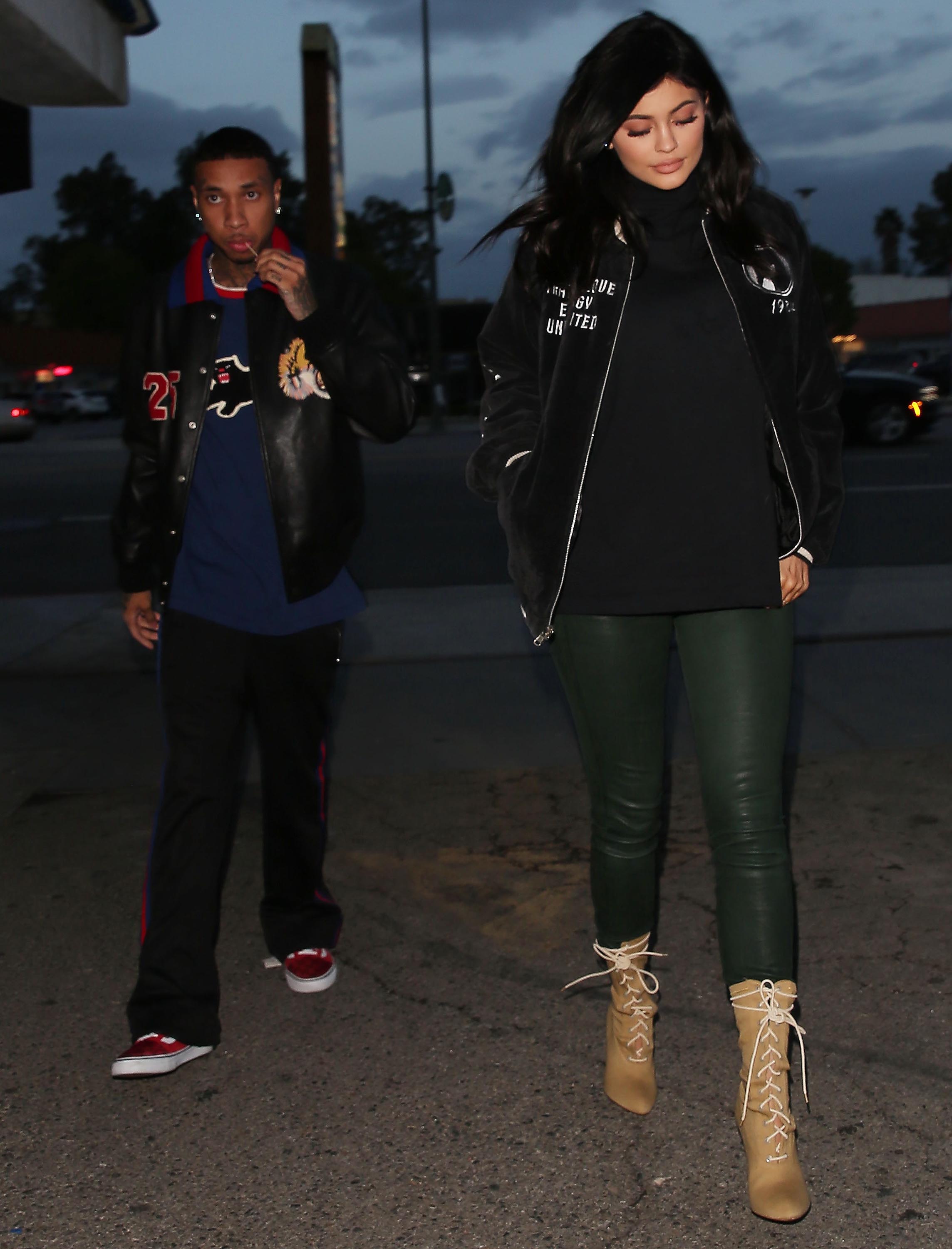 Kylie Jenner out for dinner at Kabuki restaurant