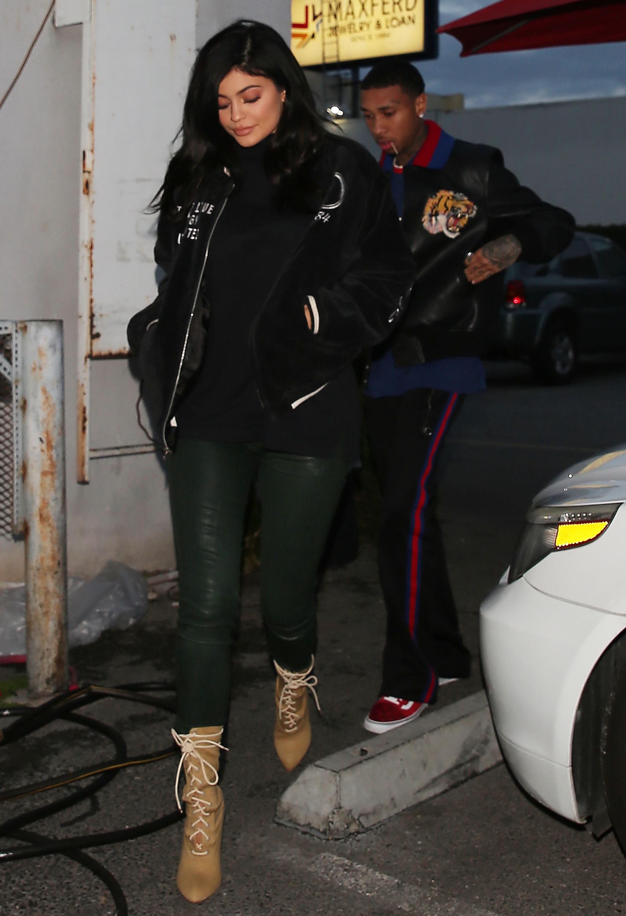 Kylie Jenner out for dinner at Kabuki restaurant