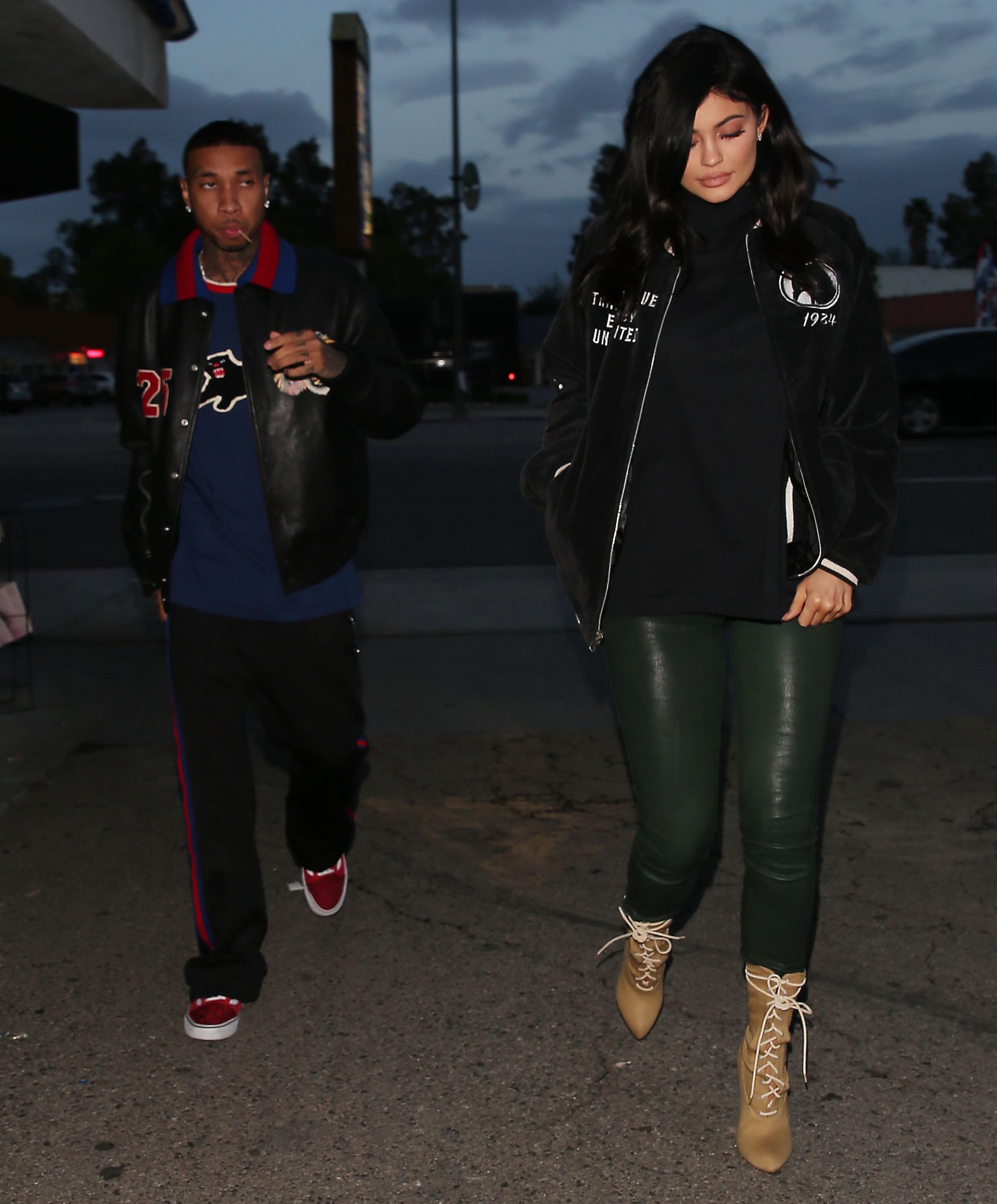 Kylie Jenner out for dinner at Kabuki restaurant