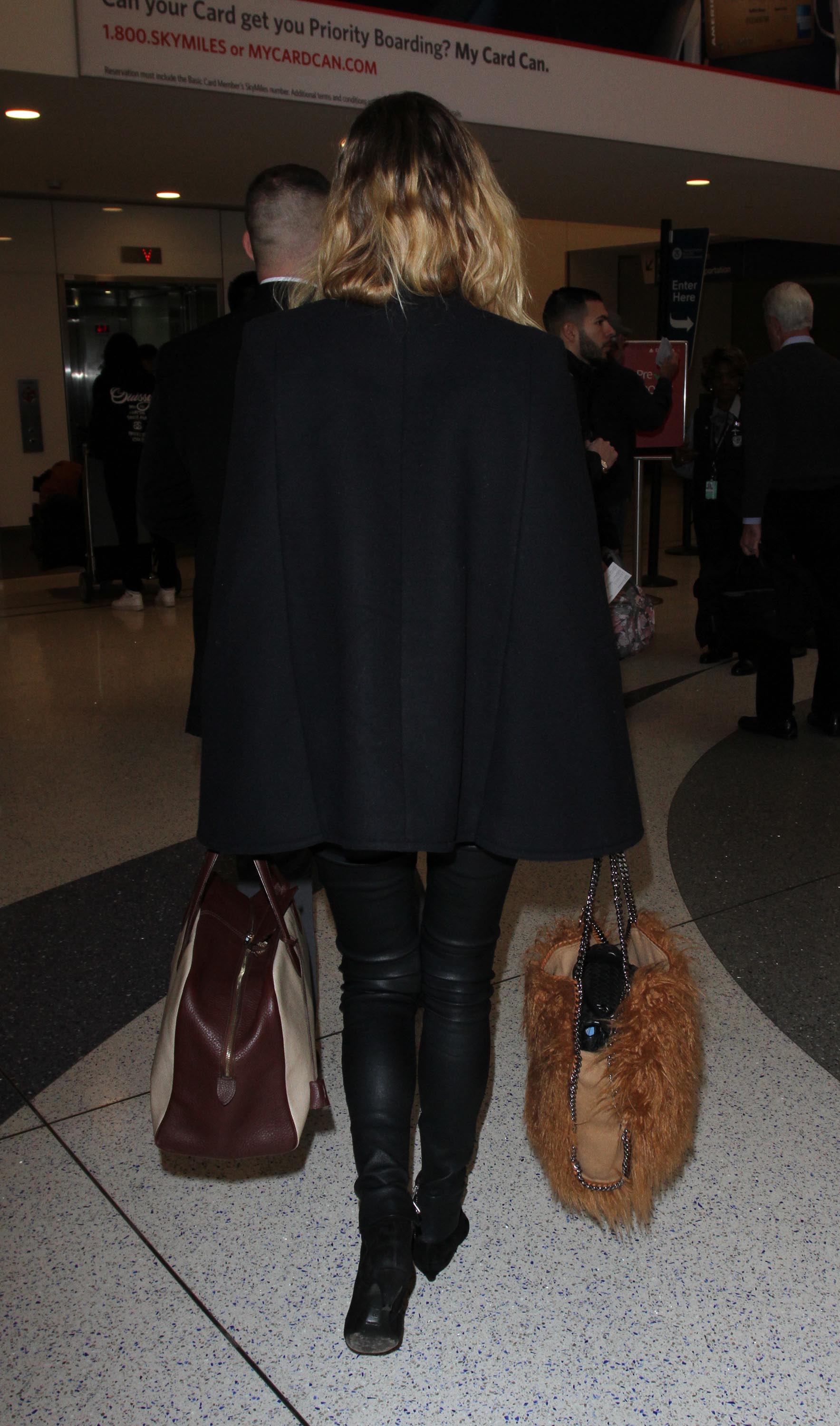 Connie Nielsen is seen at LAX