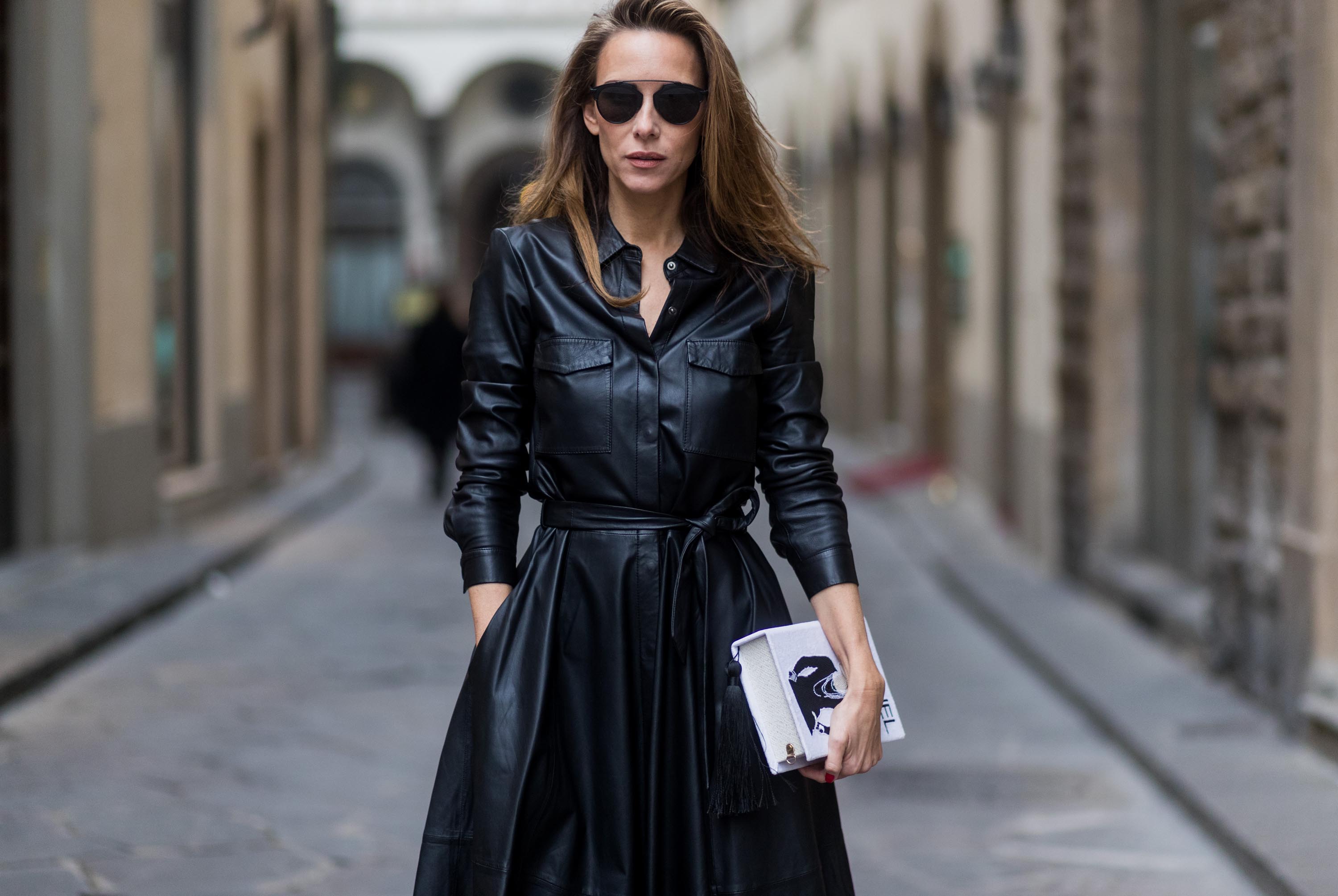 Alexandra Lapp street style in Florence