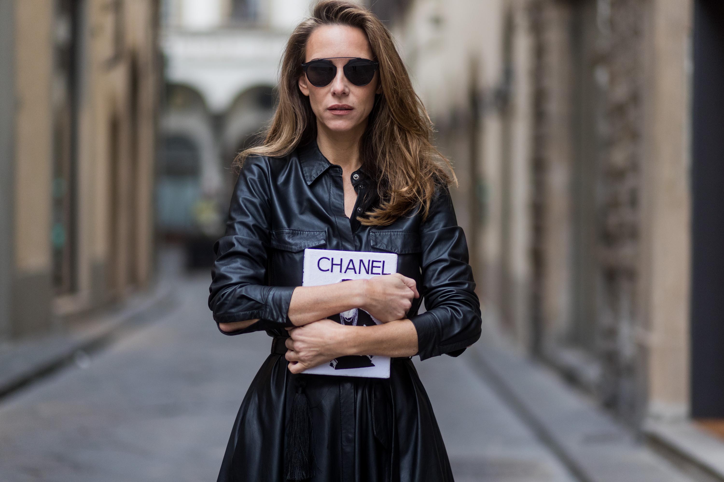 Alexandra Lapp street style in Florence