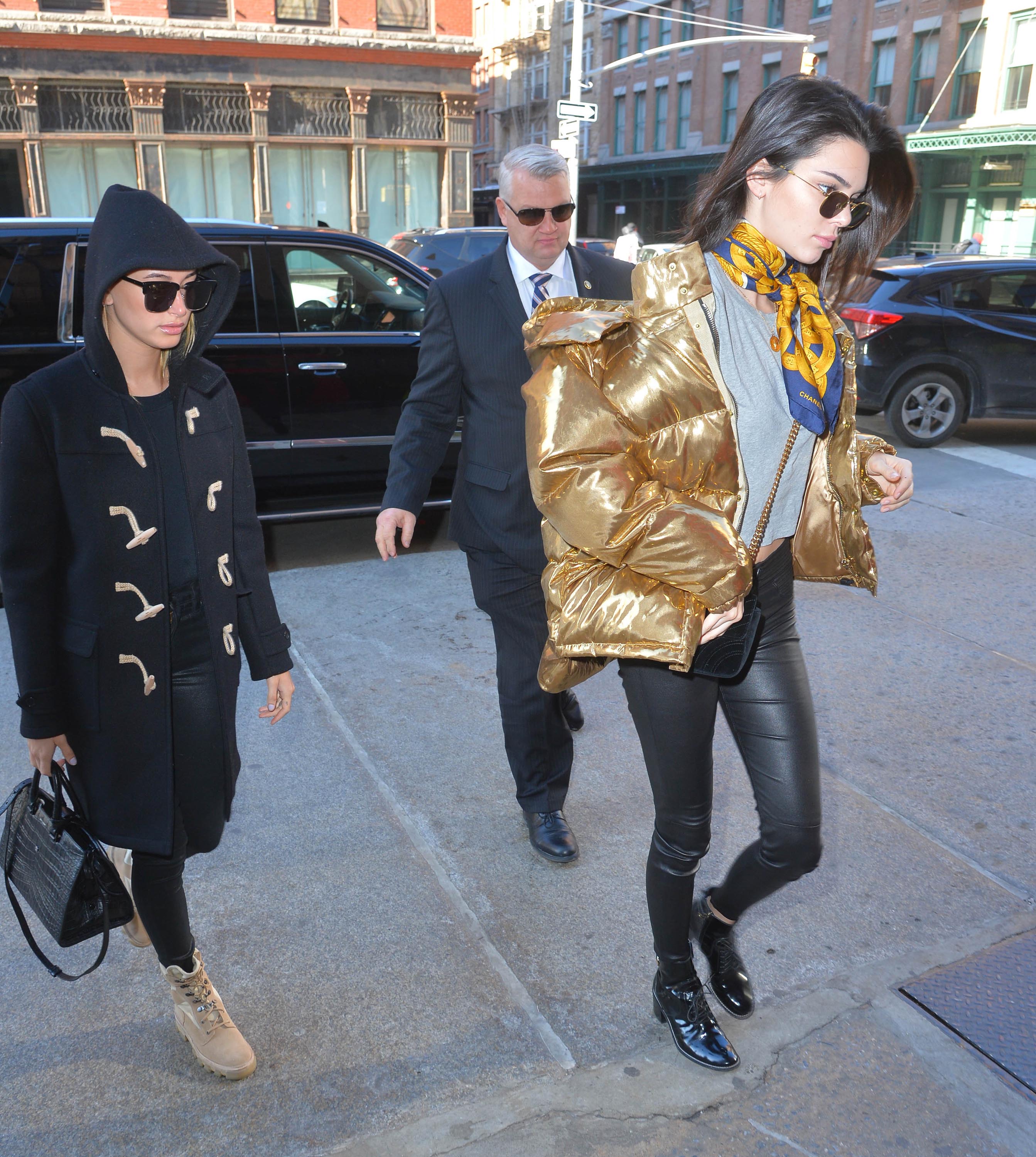 Kendall Jenner and Hailey Baldwin out and about in NYC