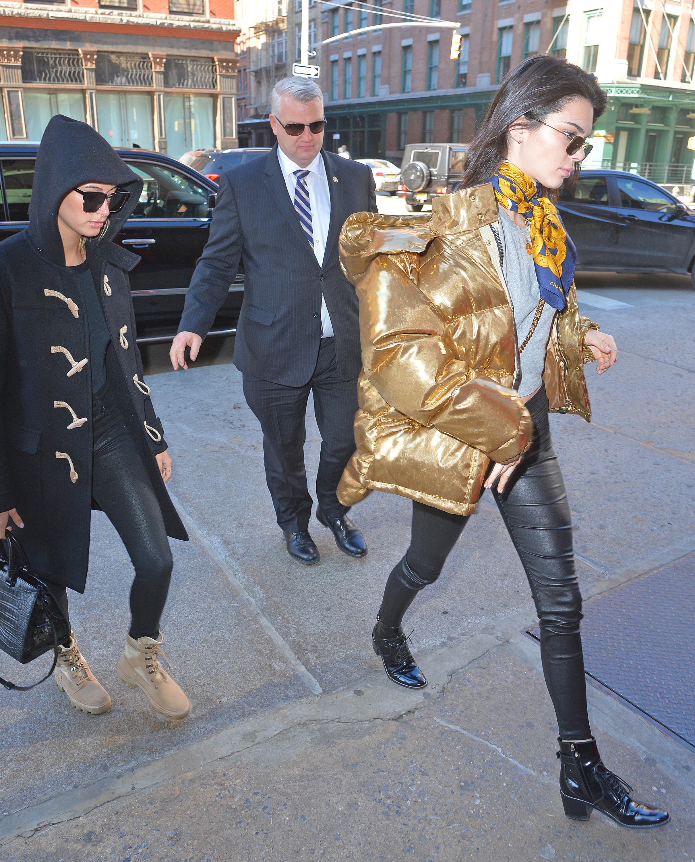 Kendall Jenner and Hailey Baldwin out and about in NYC