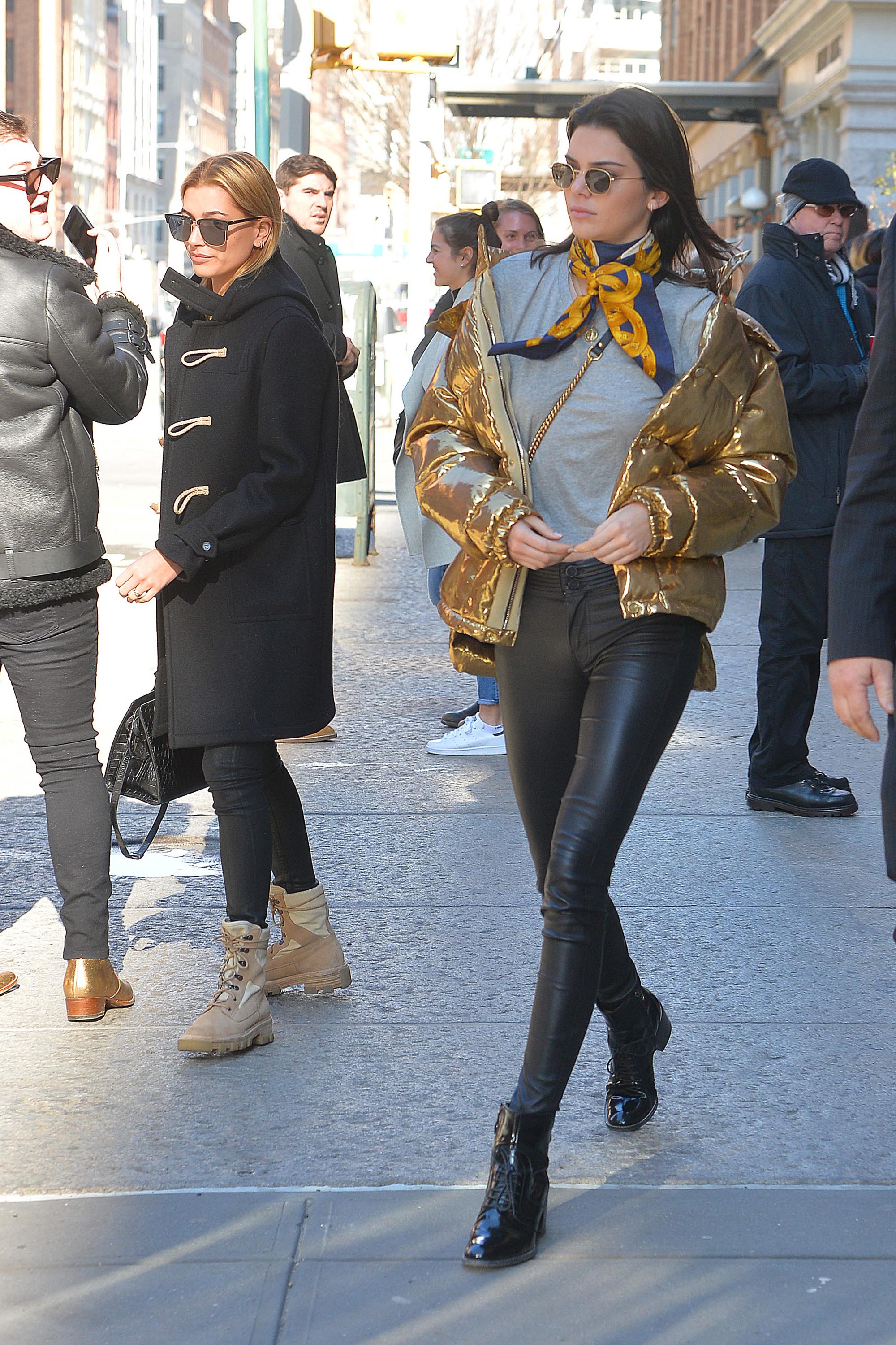 Kendall Jenner and Hailey Baldwin out and about in NYC