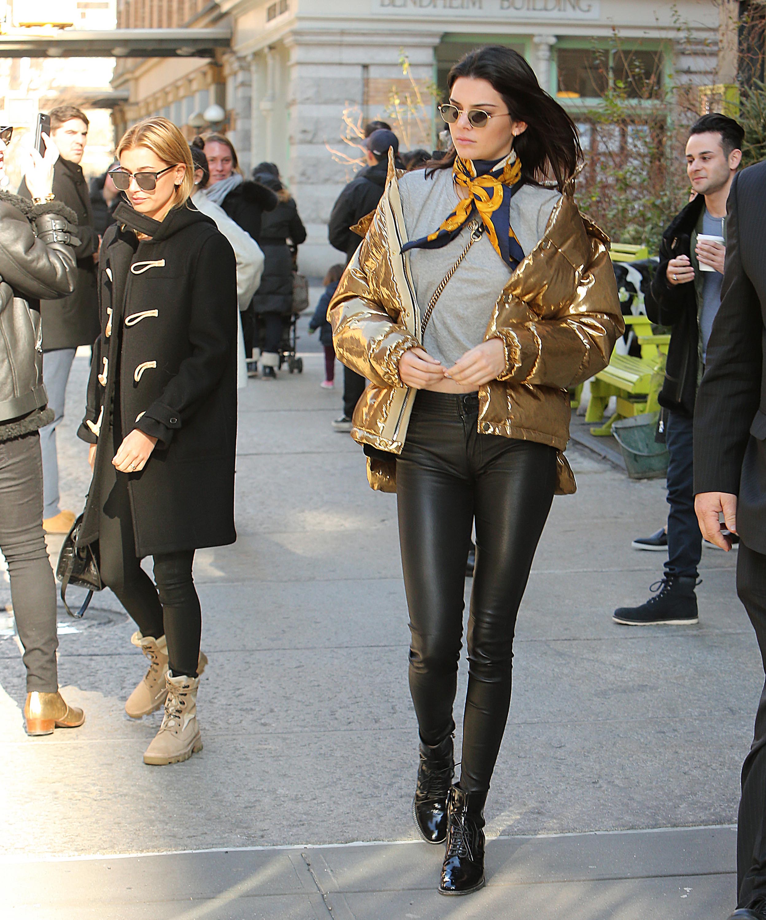 Kendall Jenner and Hailey Baldwin out and about in NYC