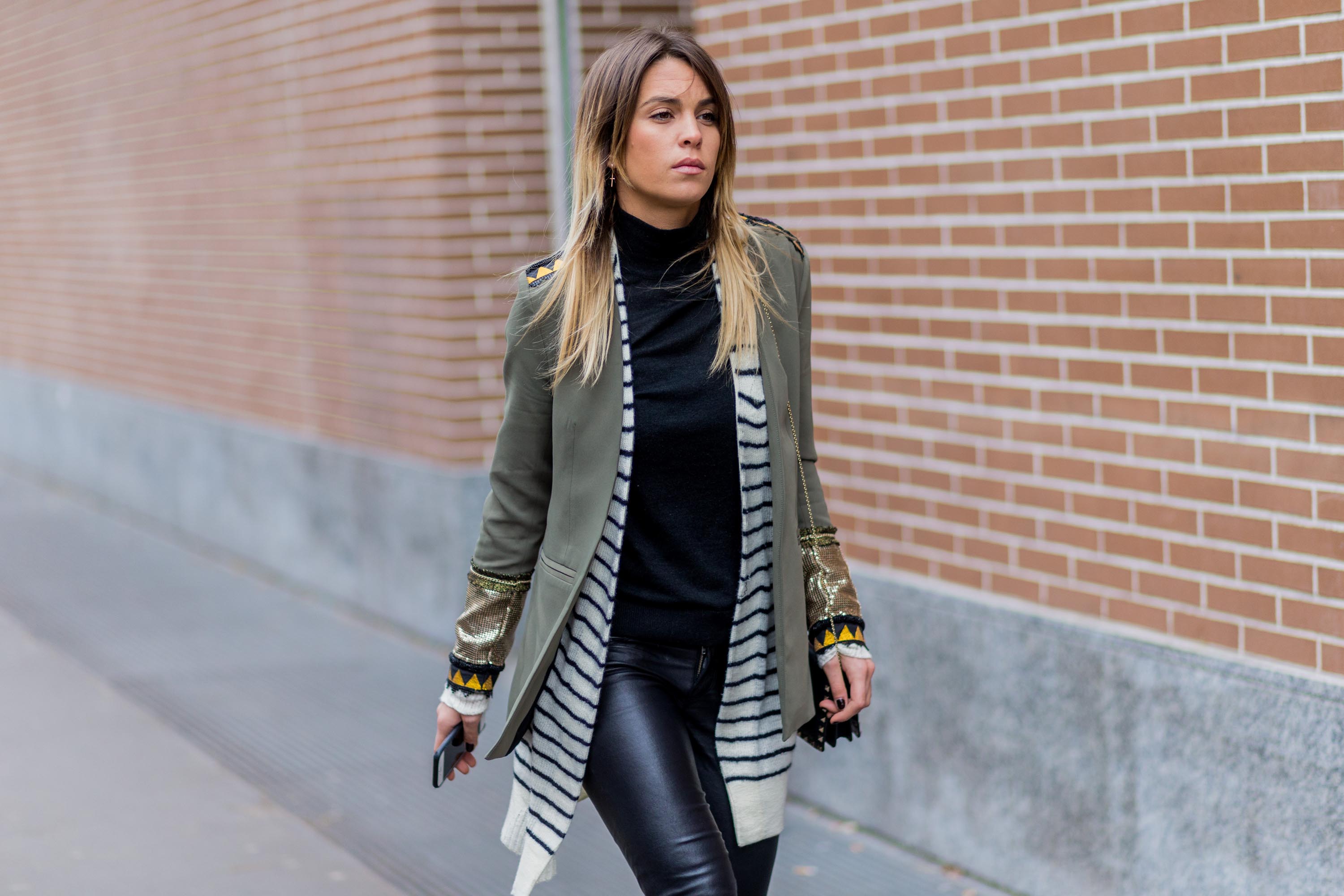 Carola Bernard street style in Milan