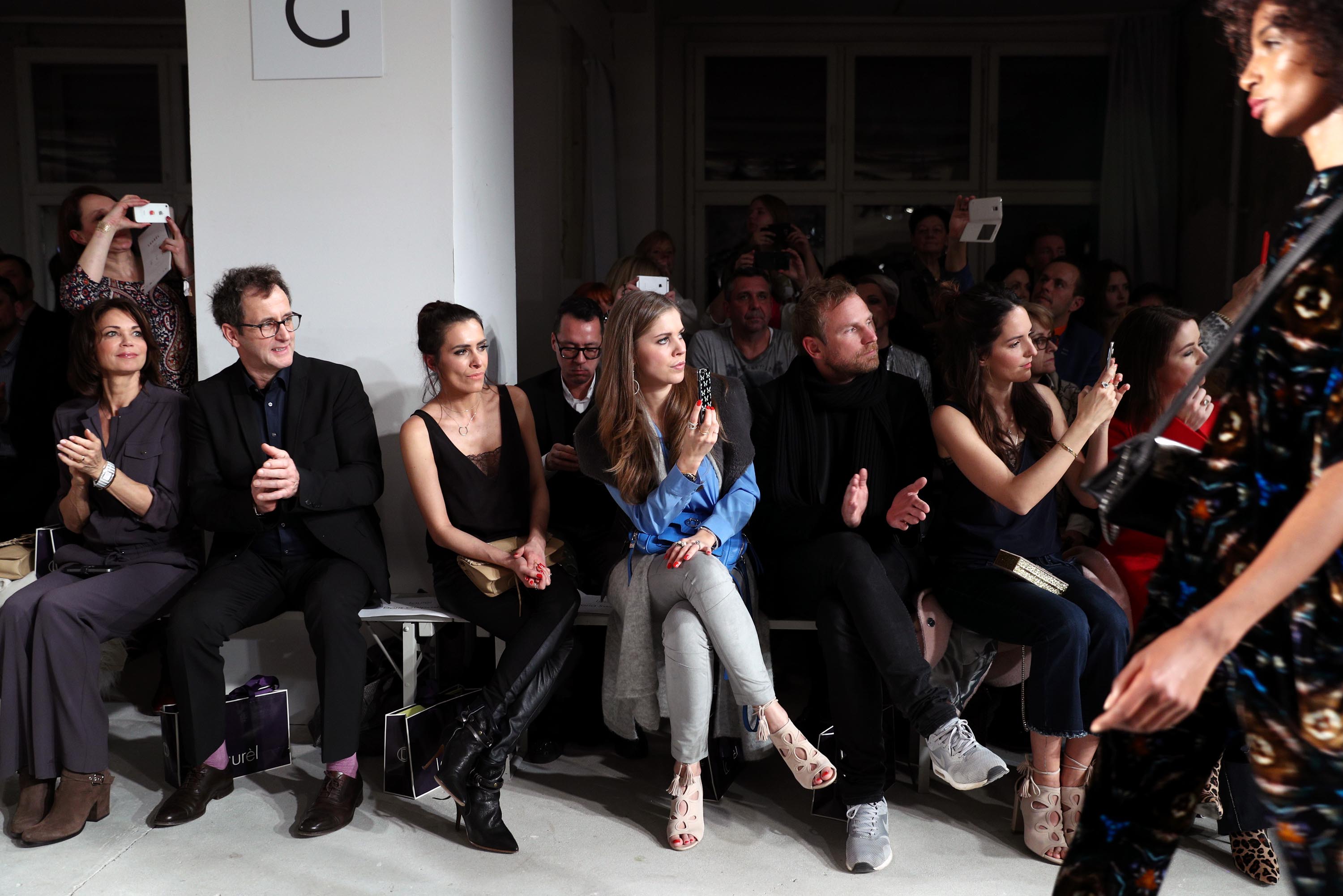 Alexandra Maria Lara attend the Marc Cain fashion show A/W 2017