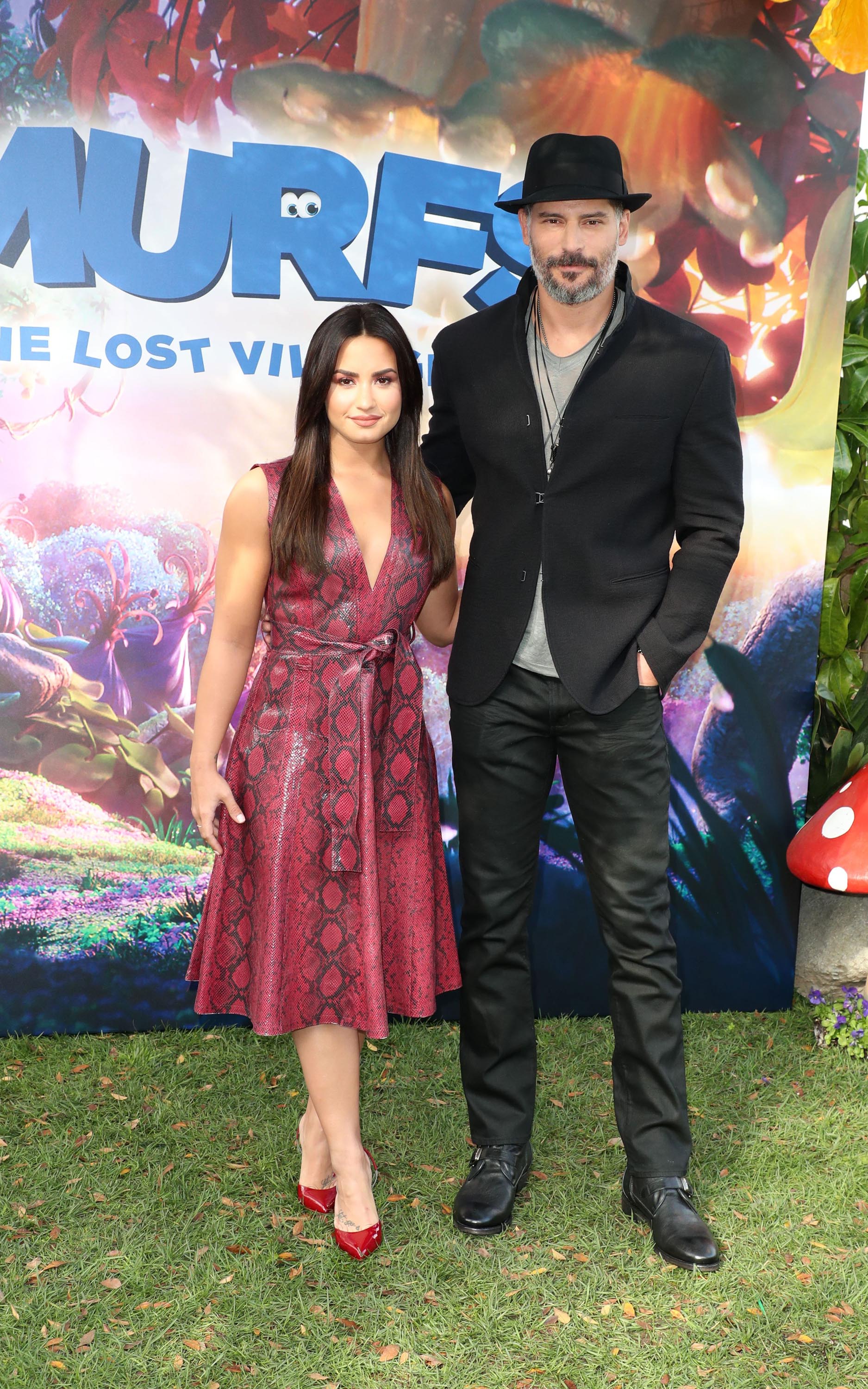 Demi Lovato attends Smurfs the Lost Village Photocall