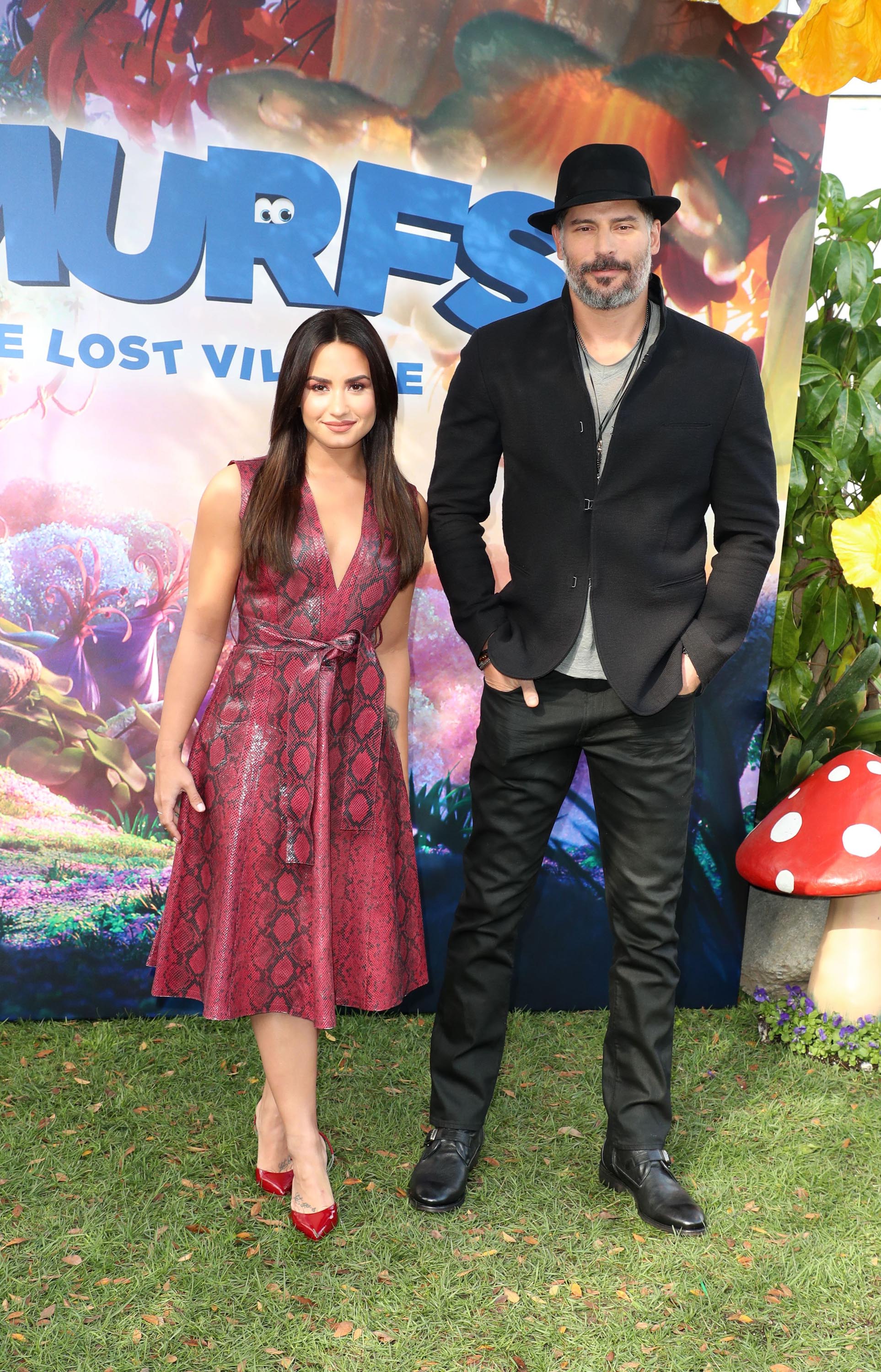 Demi Lovato attends Smurfs the Lost Village Photocall