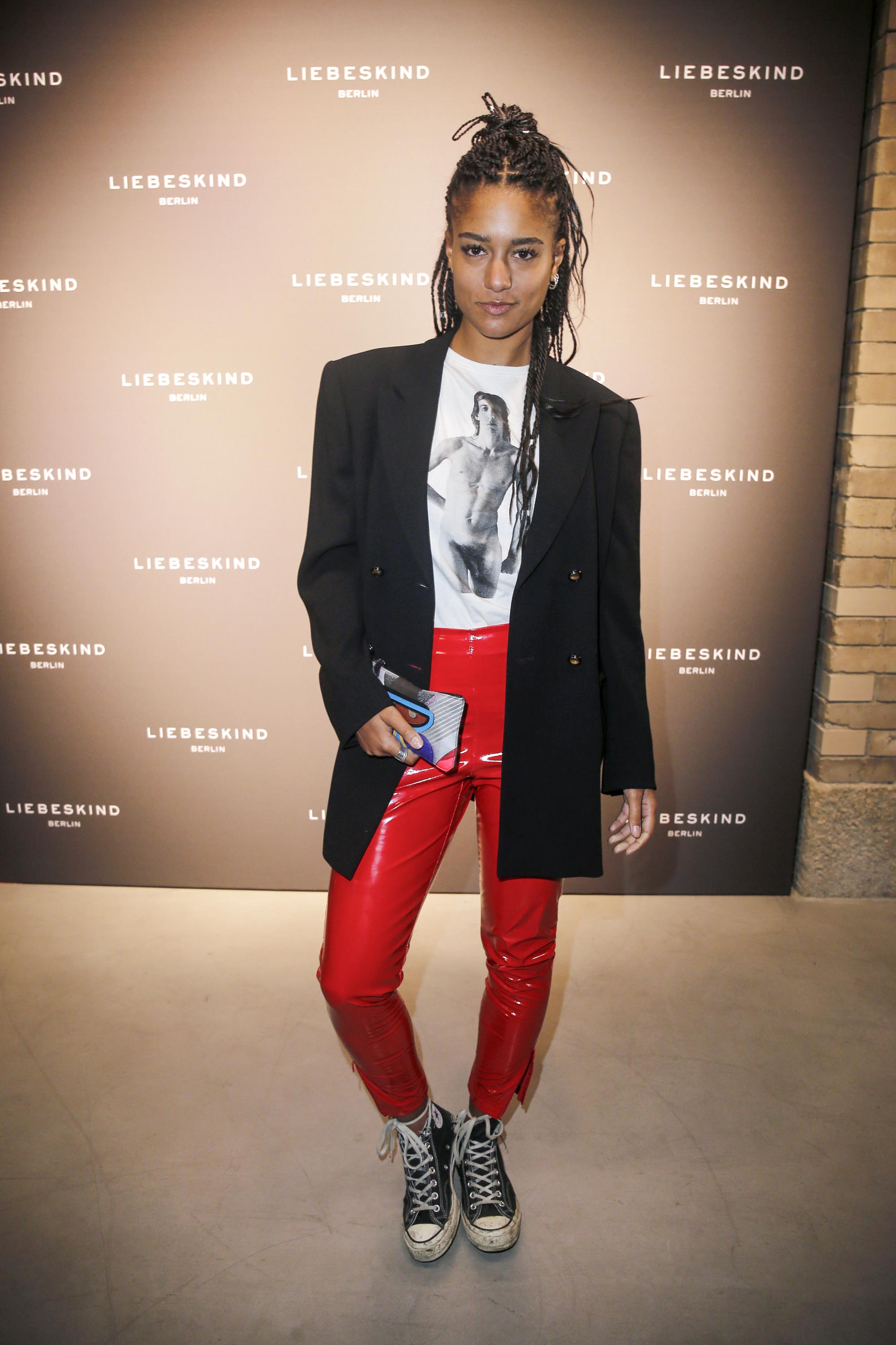 Larissa Sirah Herden attends the Liebeskind Berlin housewarming party