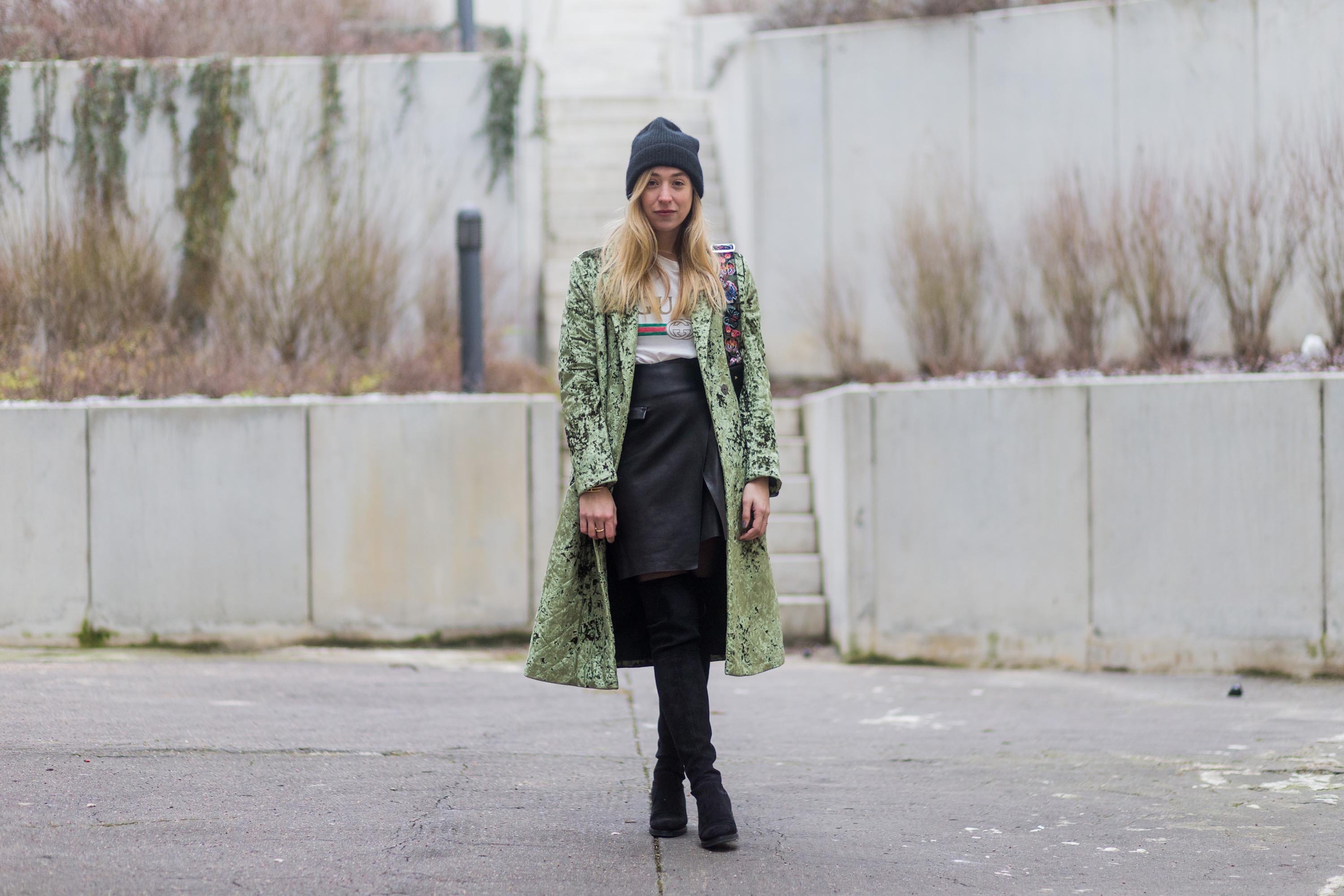 Sonia Lyson street style in Berlin