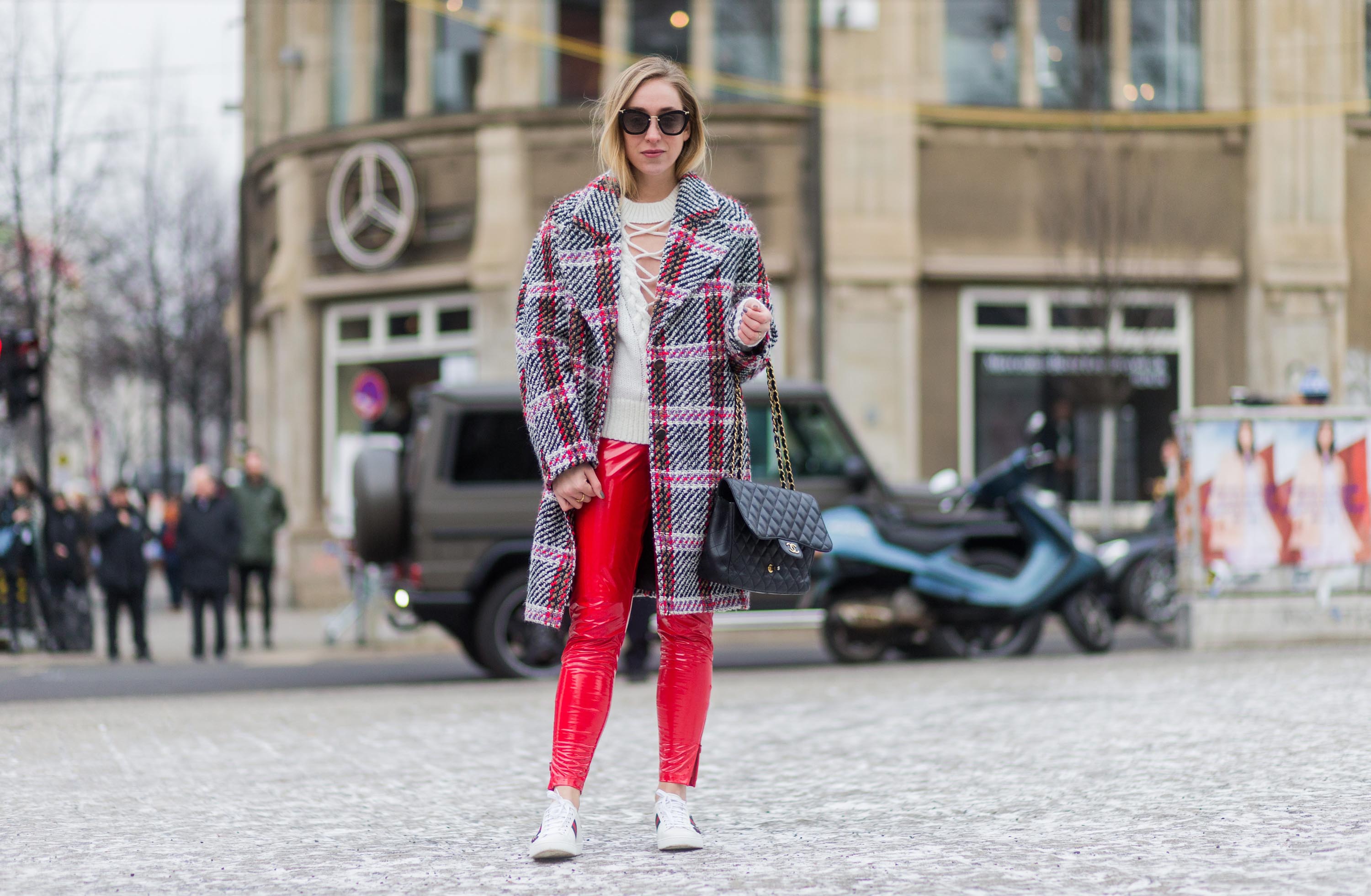 Sonia Lyson street style in Berlin