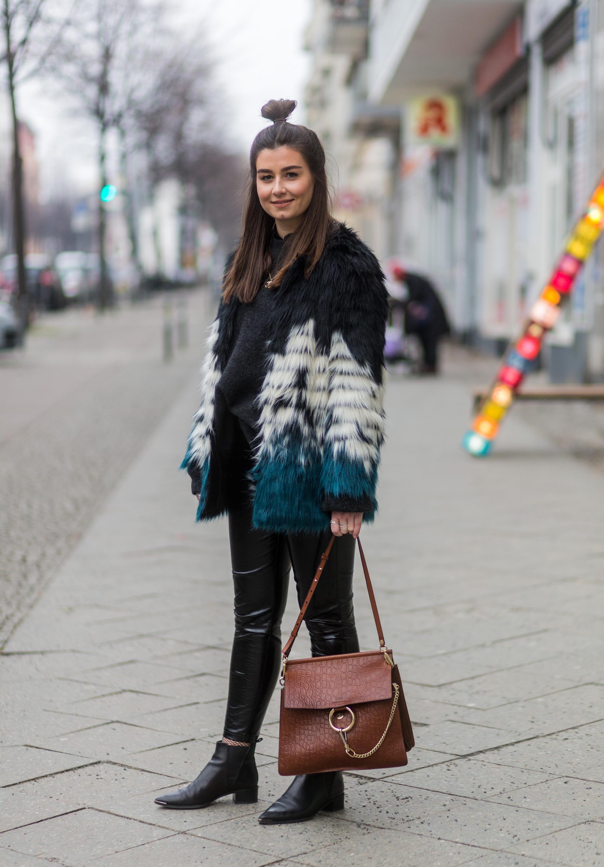 Veronique Sophie Schroeter street style in Berlin