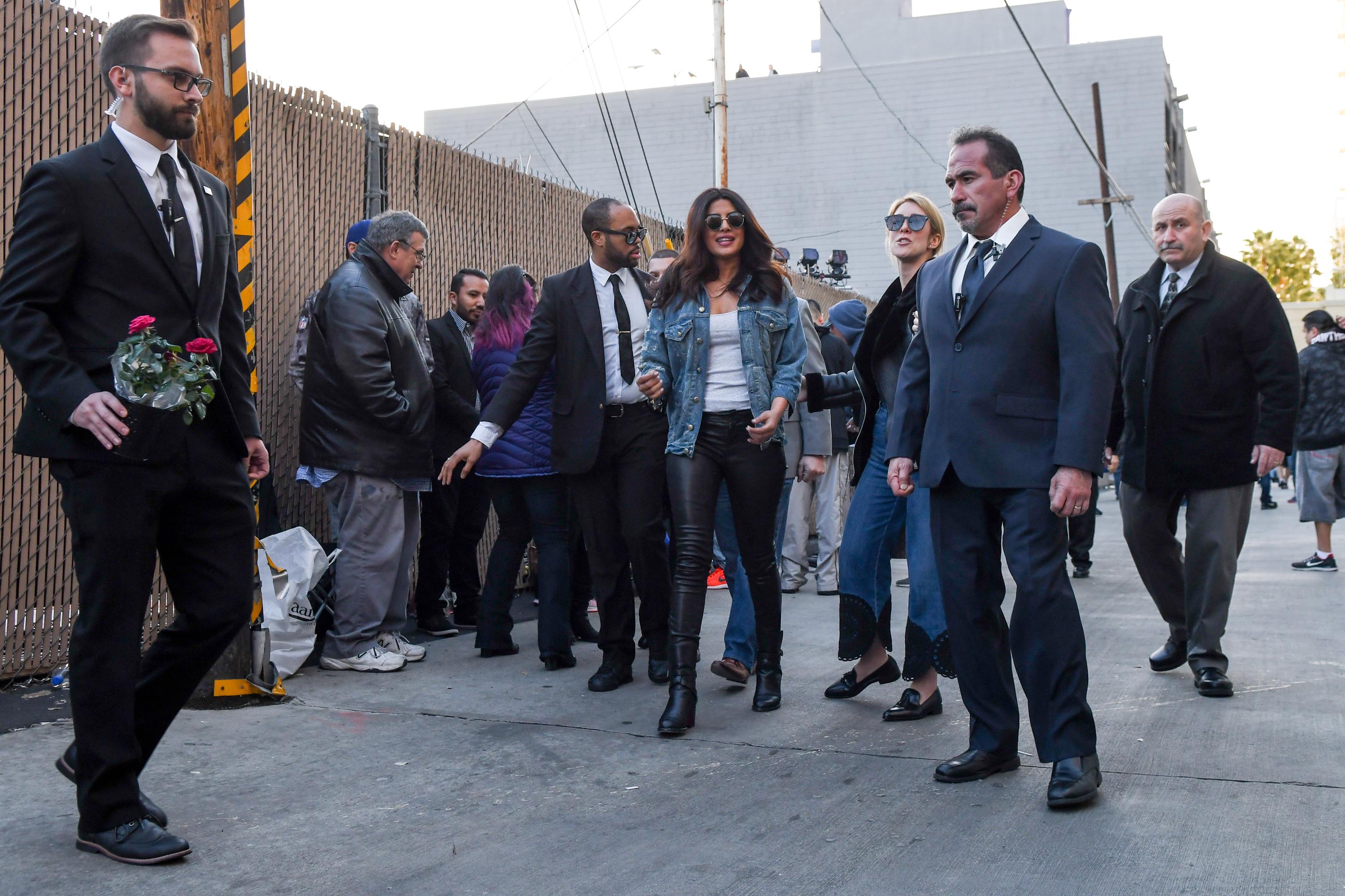 Priyanka Chopra seen at Jimmy Kimmel Live