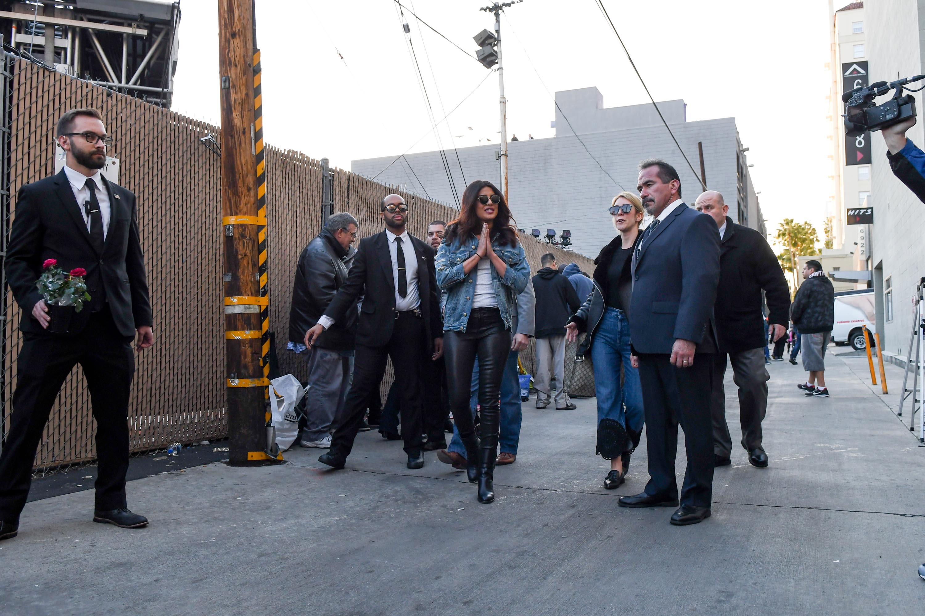 Priyanka Chopra seen at Jimmy Kimmel Live