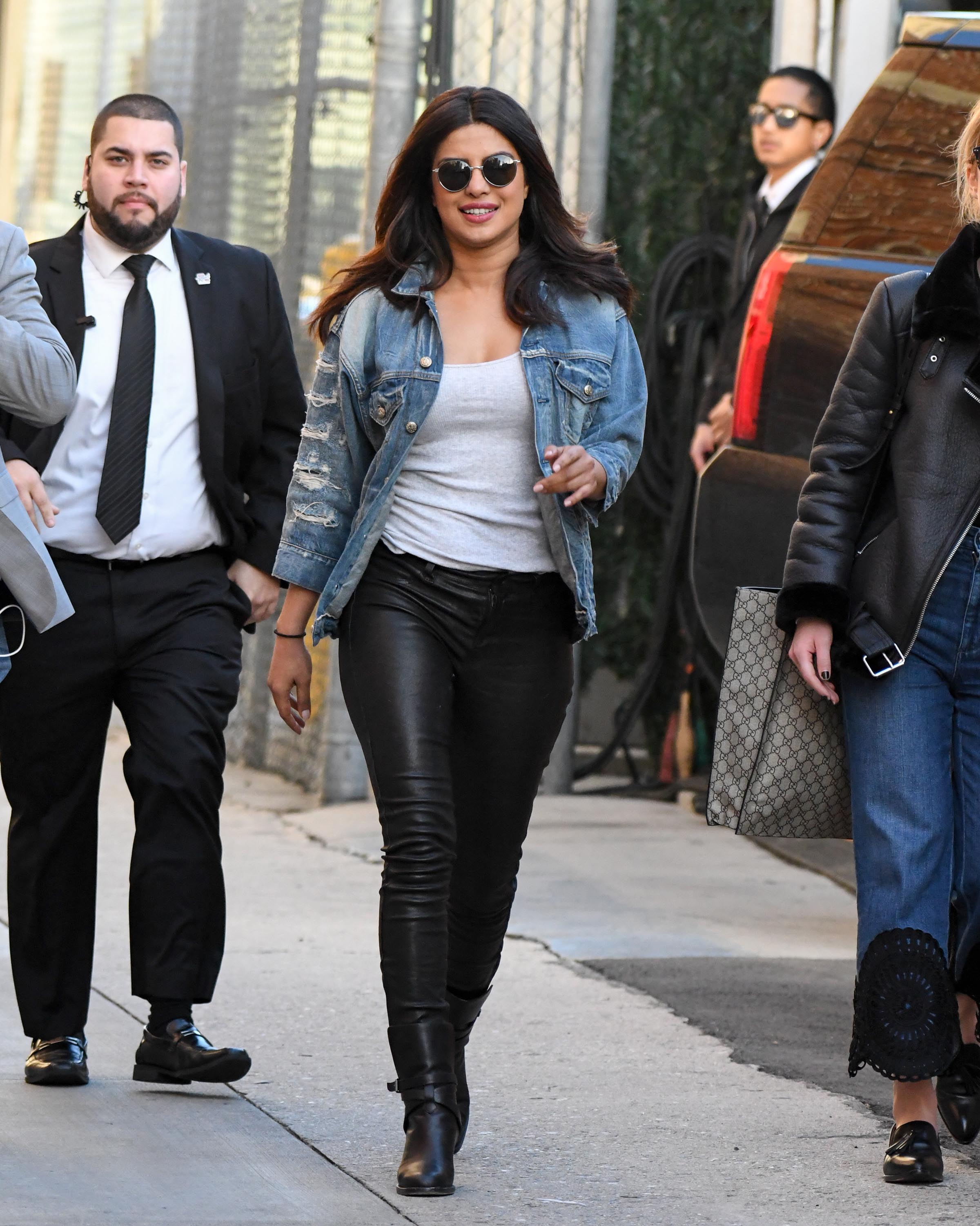 Priyanka Chopra seen at Jimmy Kimmel Live