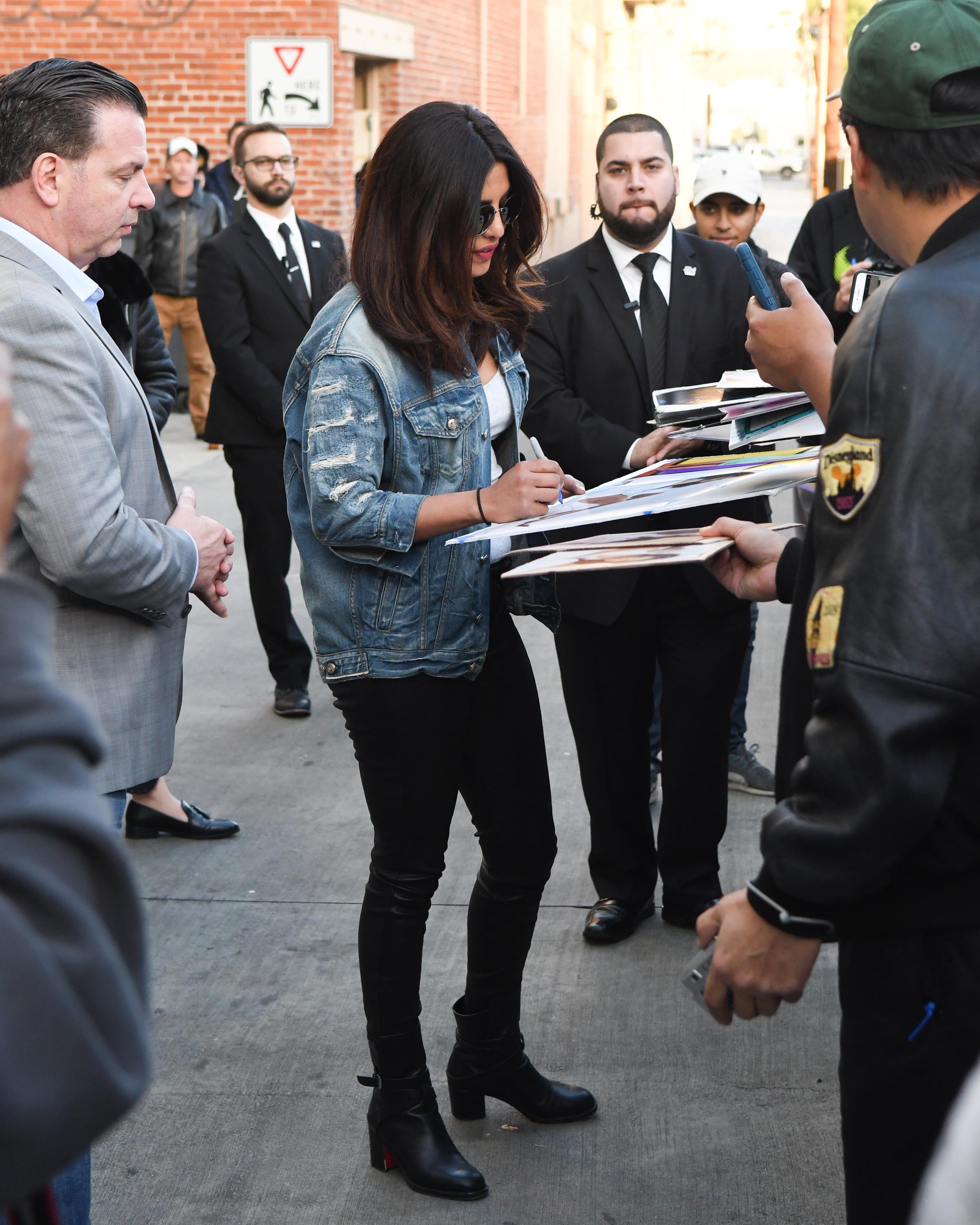 Priyanka Chopra seen at Jimmy Kimmel Live