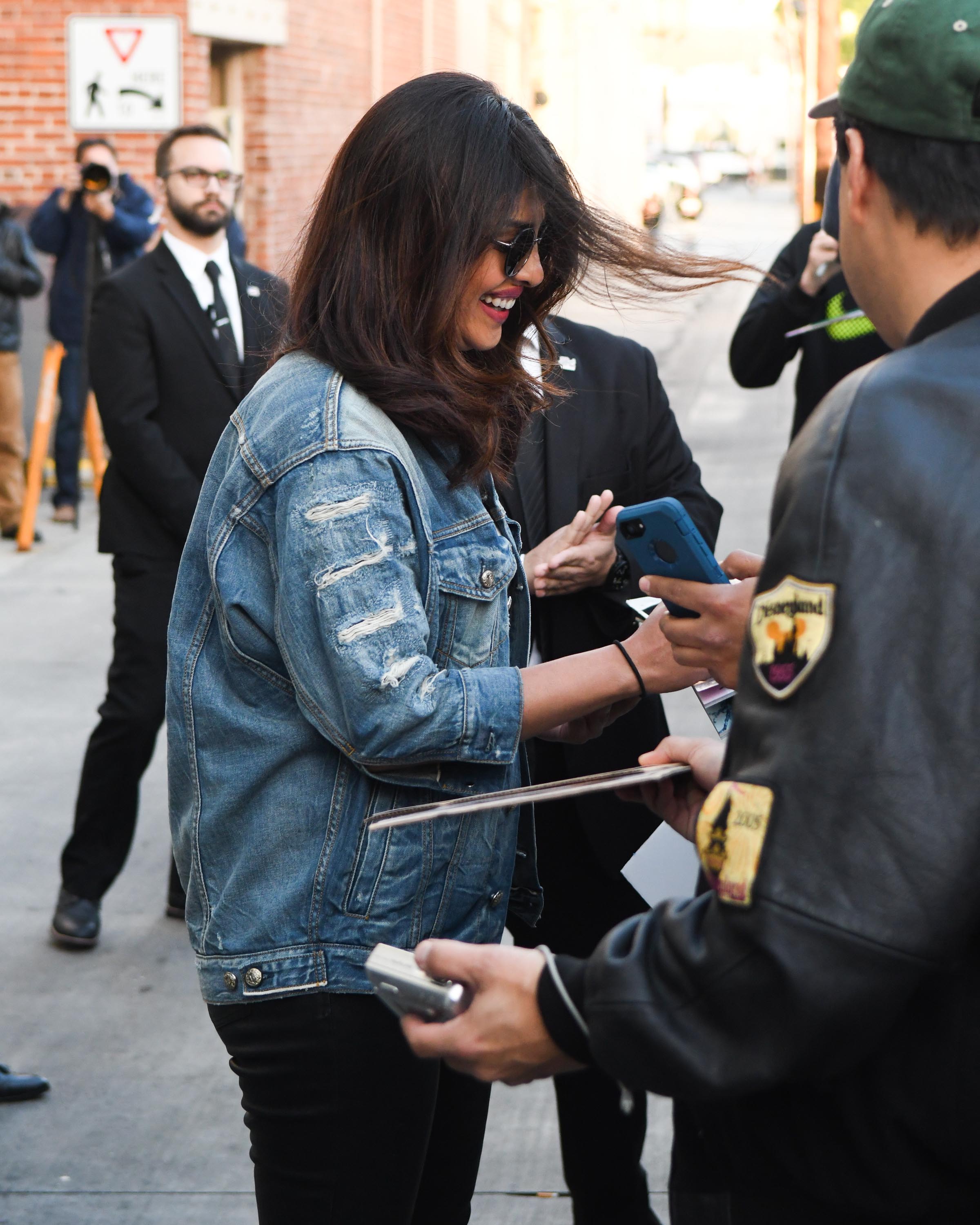 Priyanka Chopra seen at Jimmy Kimmel Live