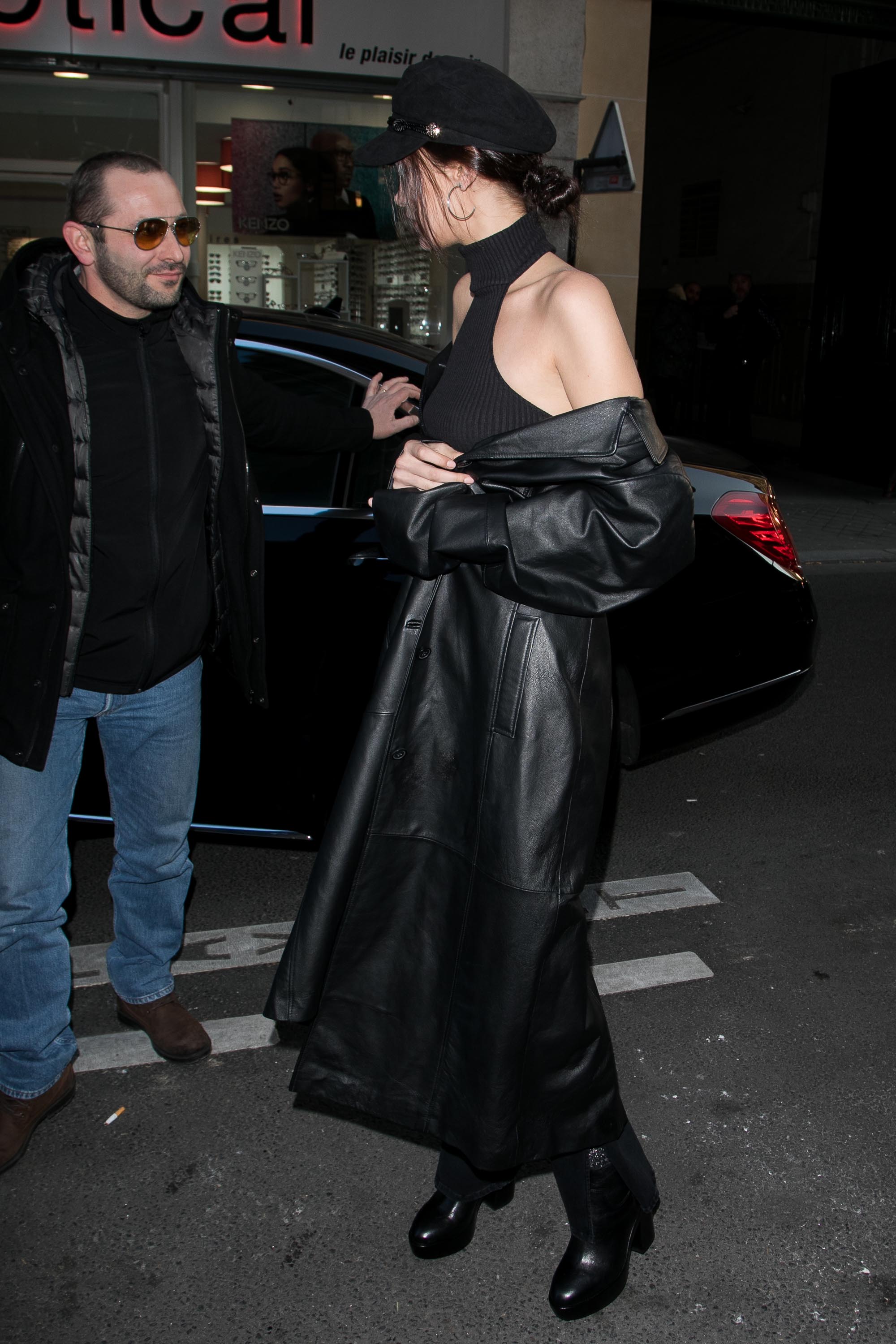 Bella Hadid is seen in Paris