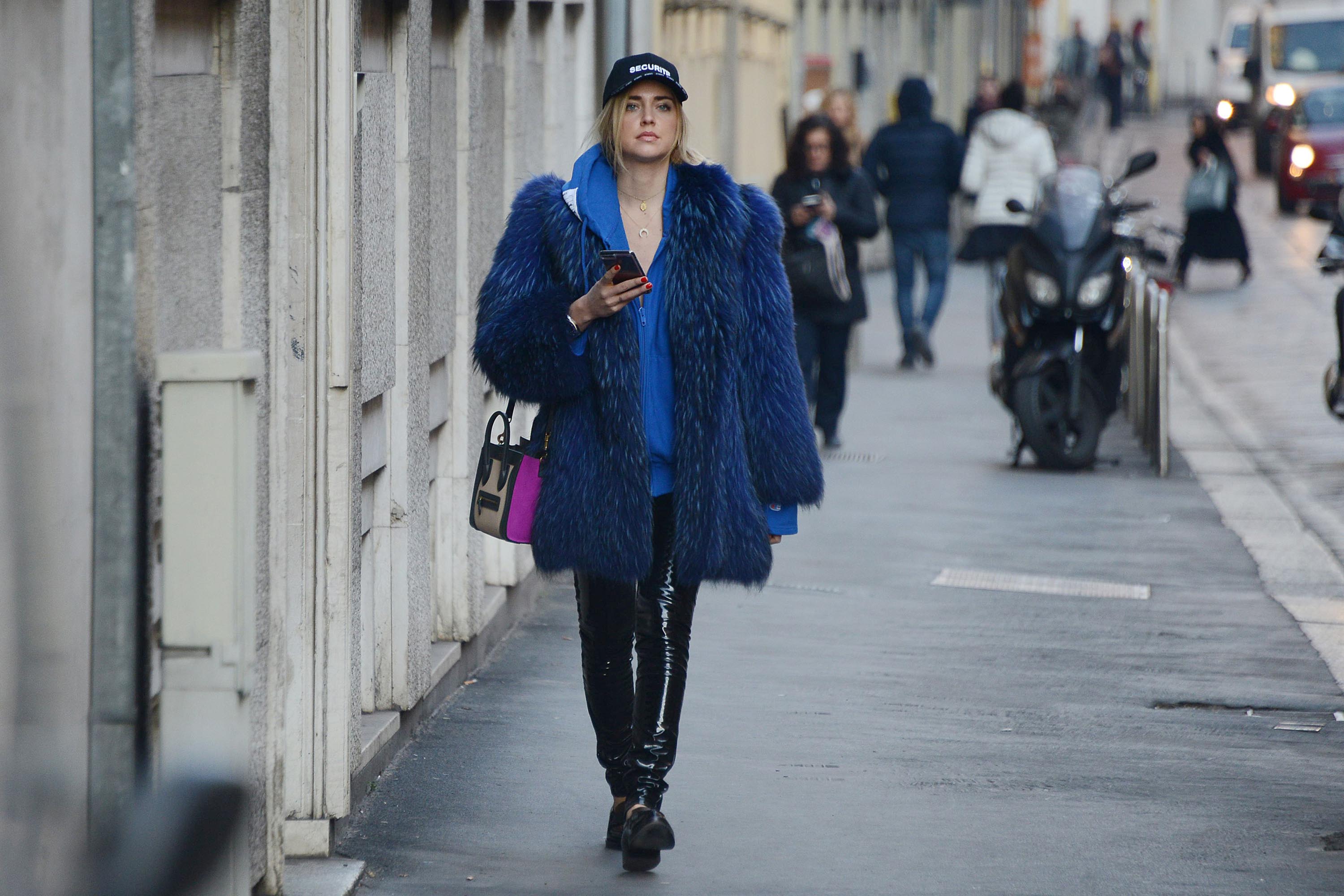 Chiara Ferragni street style in Milan