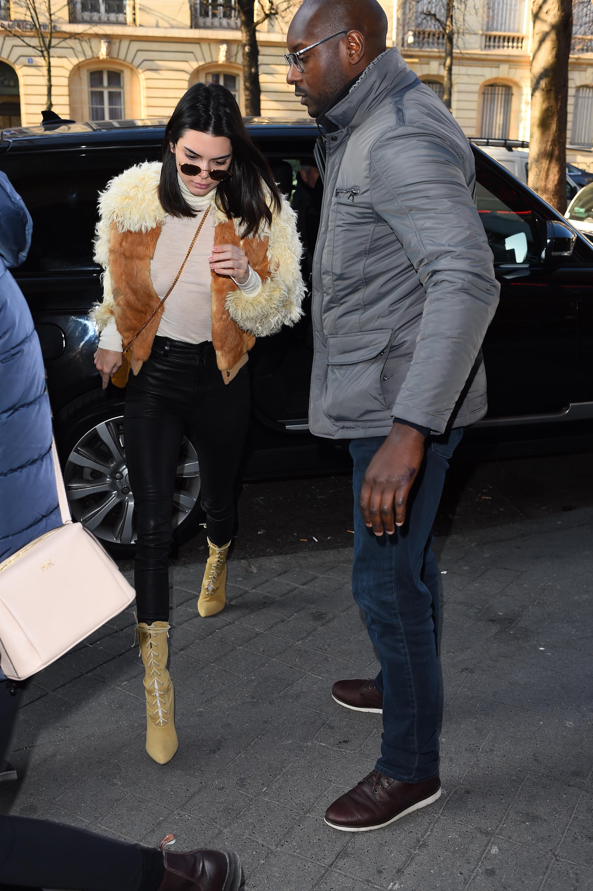 Kendall Jenner attends the Givenchy Menswear Fall/Winter 2017-2018 show