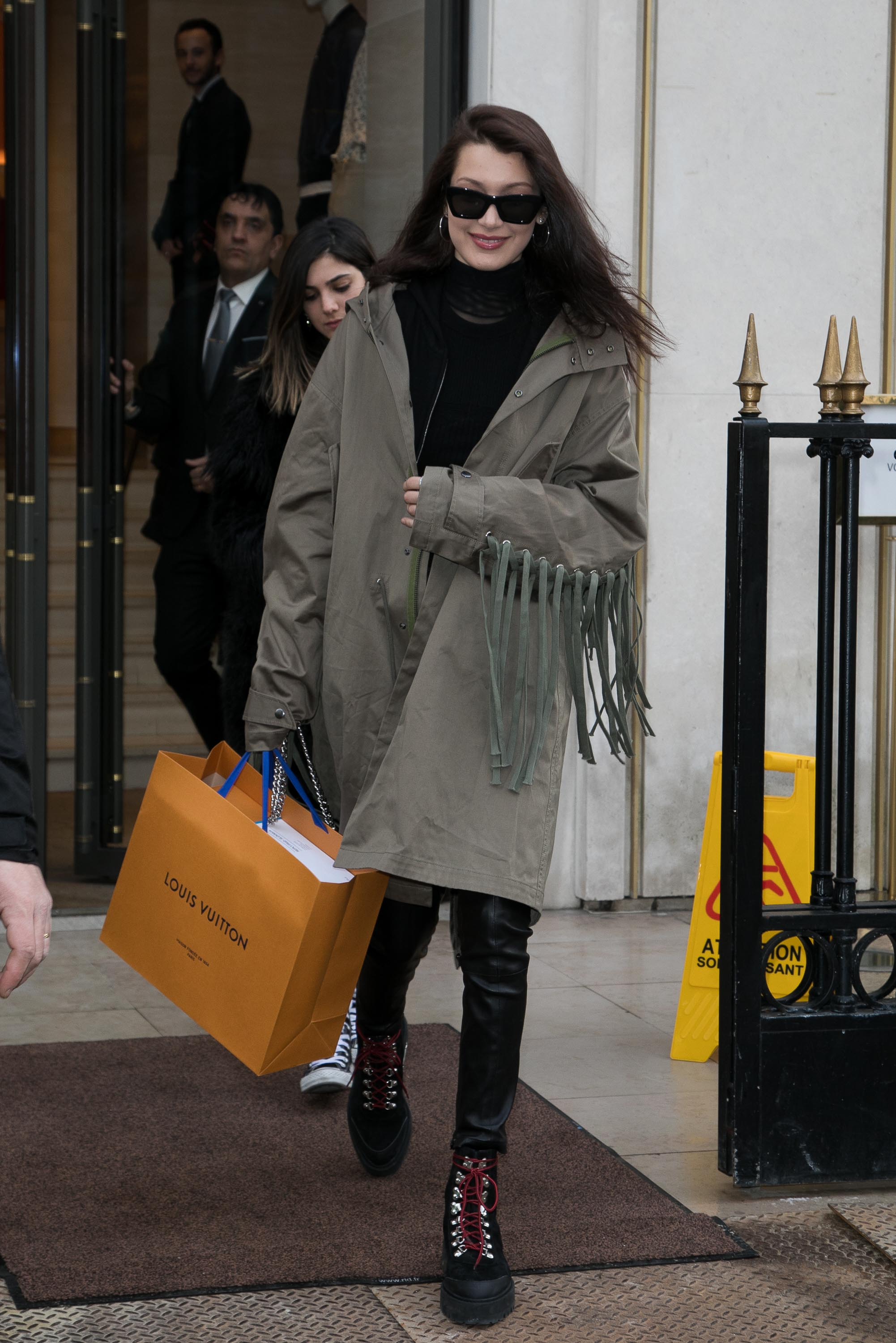 Bella Hadid is seen in Paris