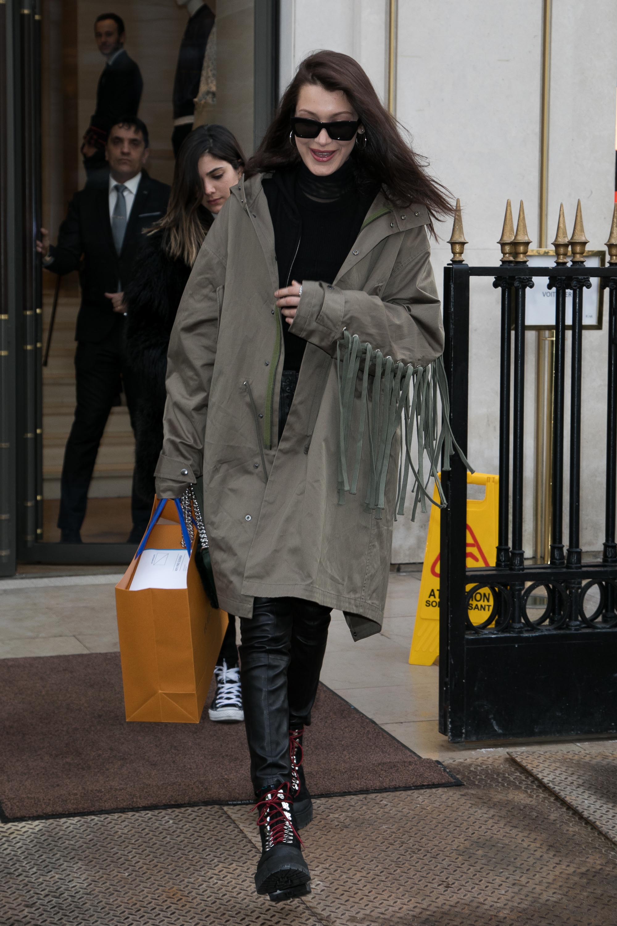 Bella Hadid is seen in Paris