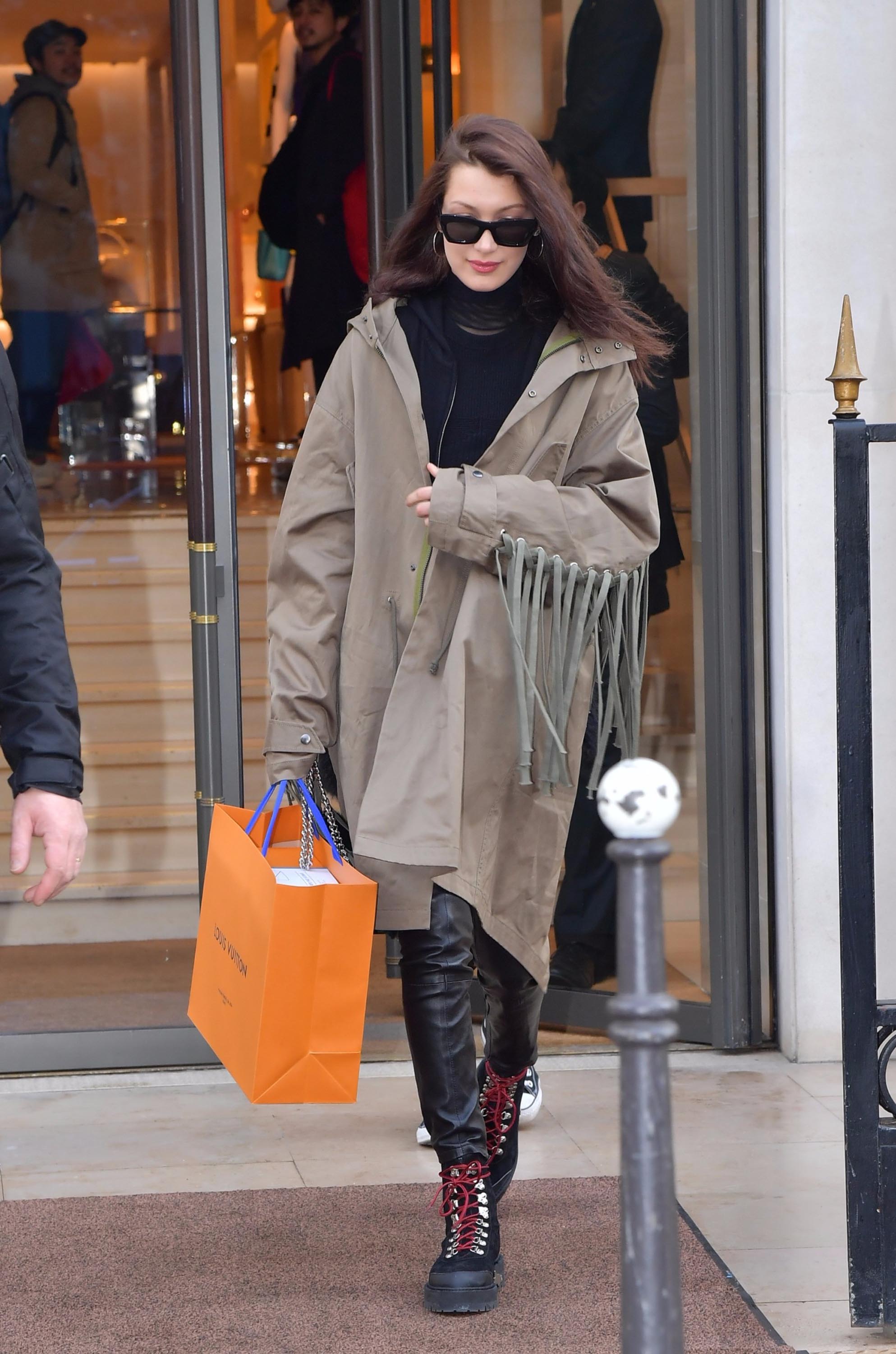 Bella Hadid is seen in Paris