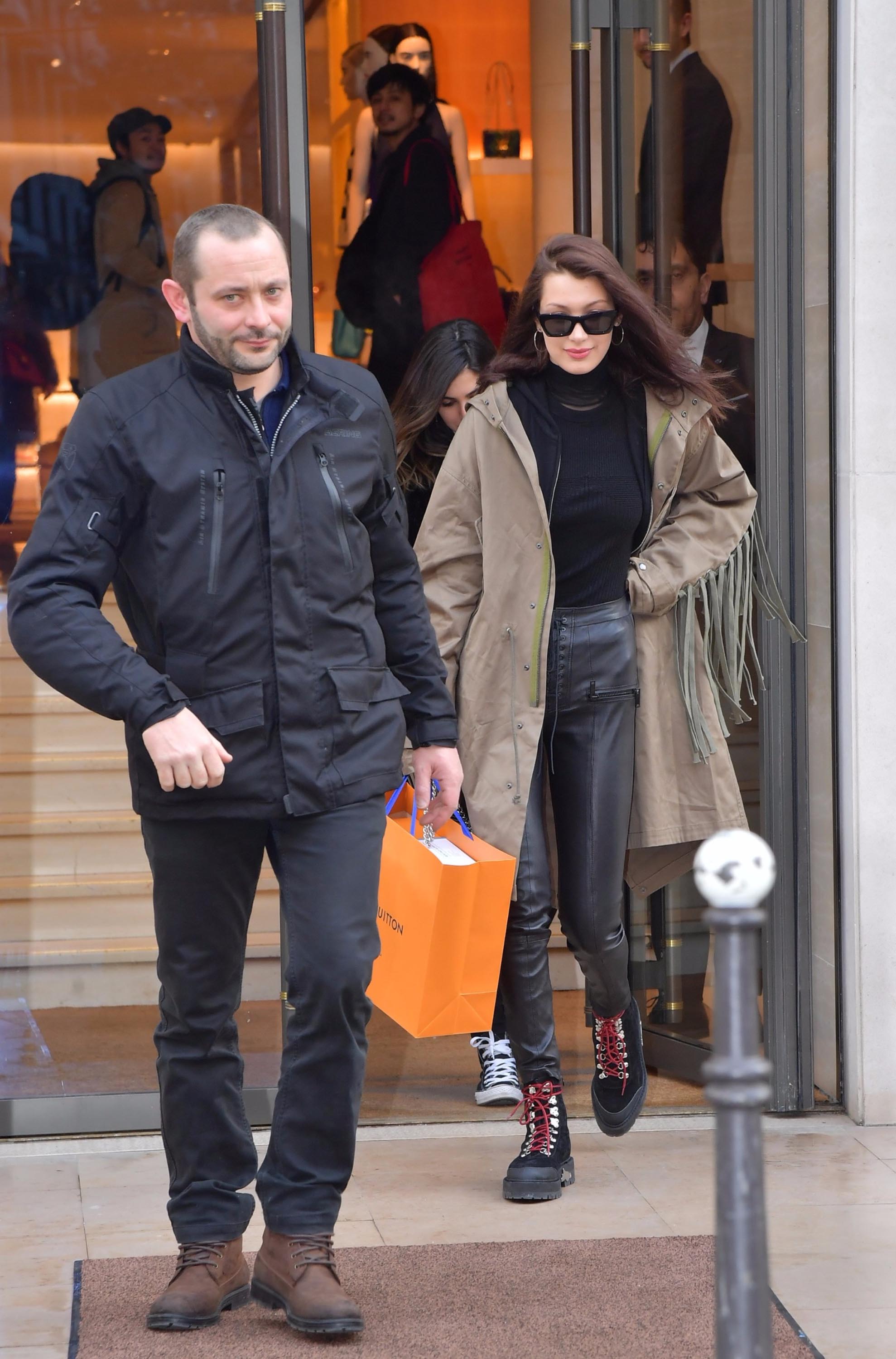 Bella Hadid is seen in Paris