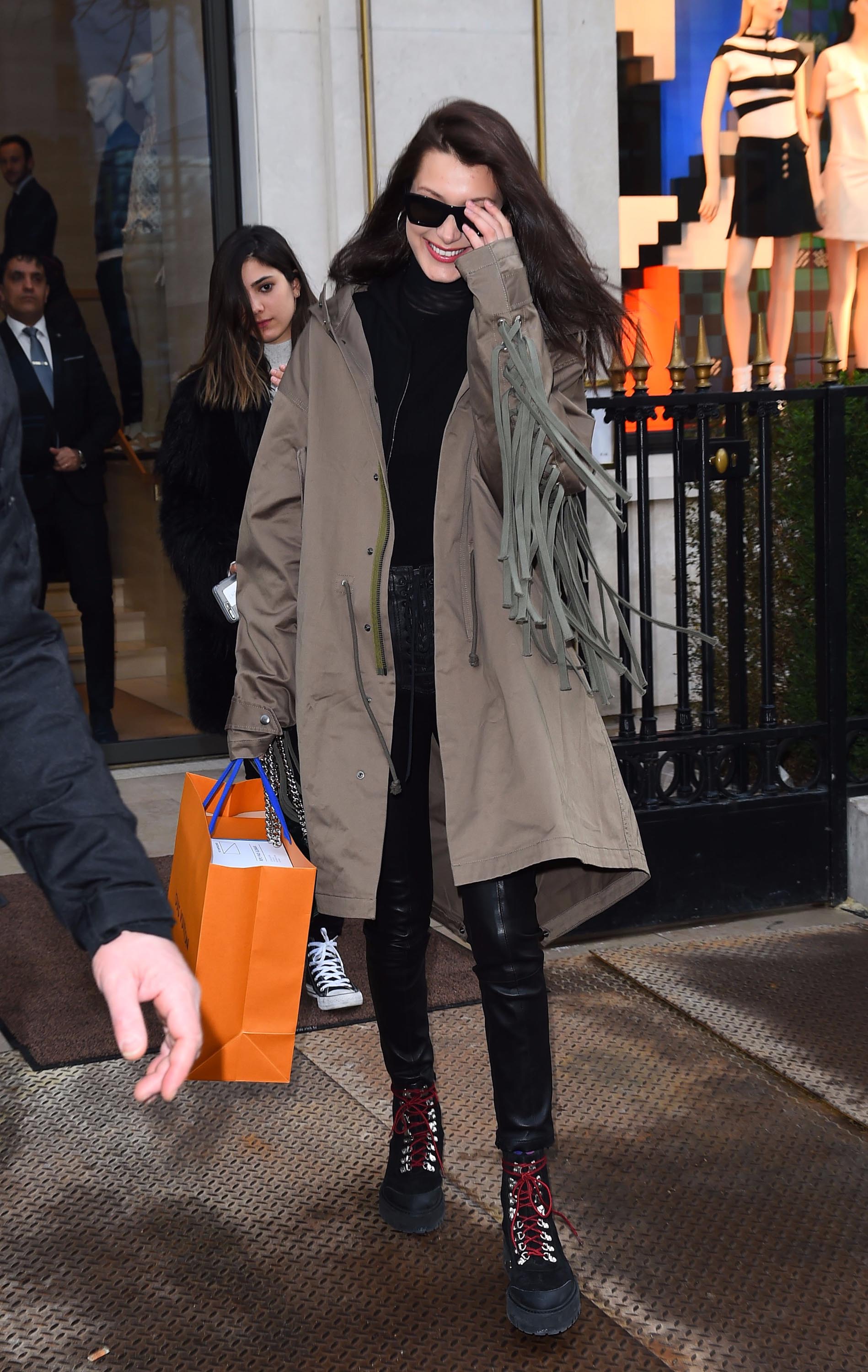 Bella Hadid is seen in Paris