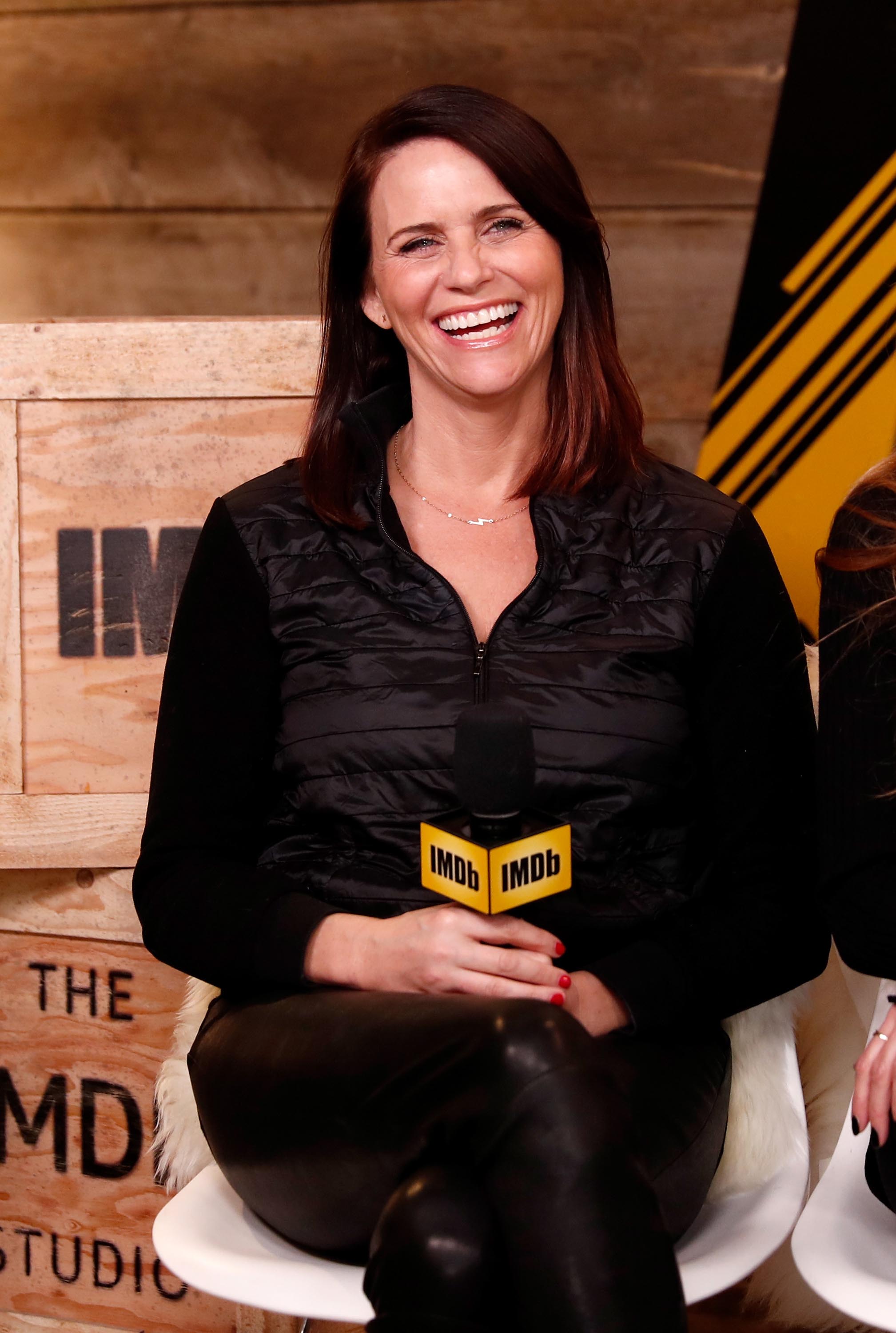 Amy Landecker of ‘Cast Change’ attends The IMDb Studio