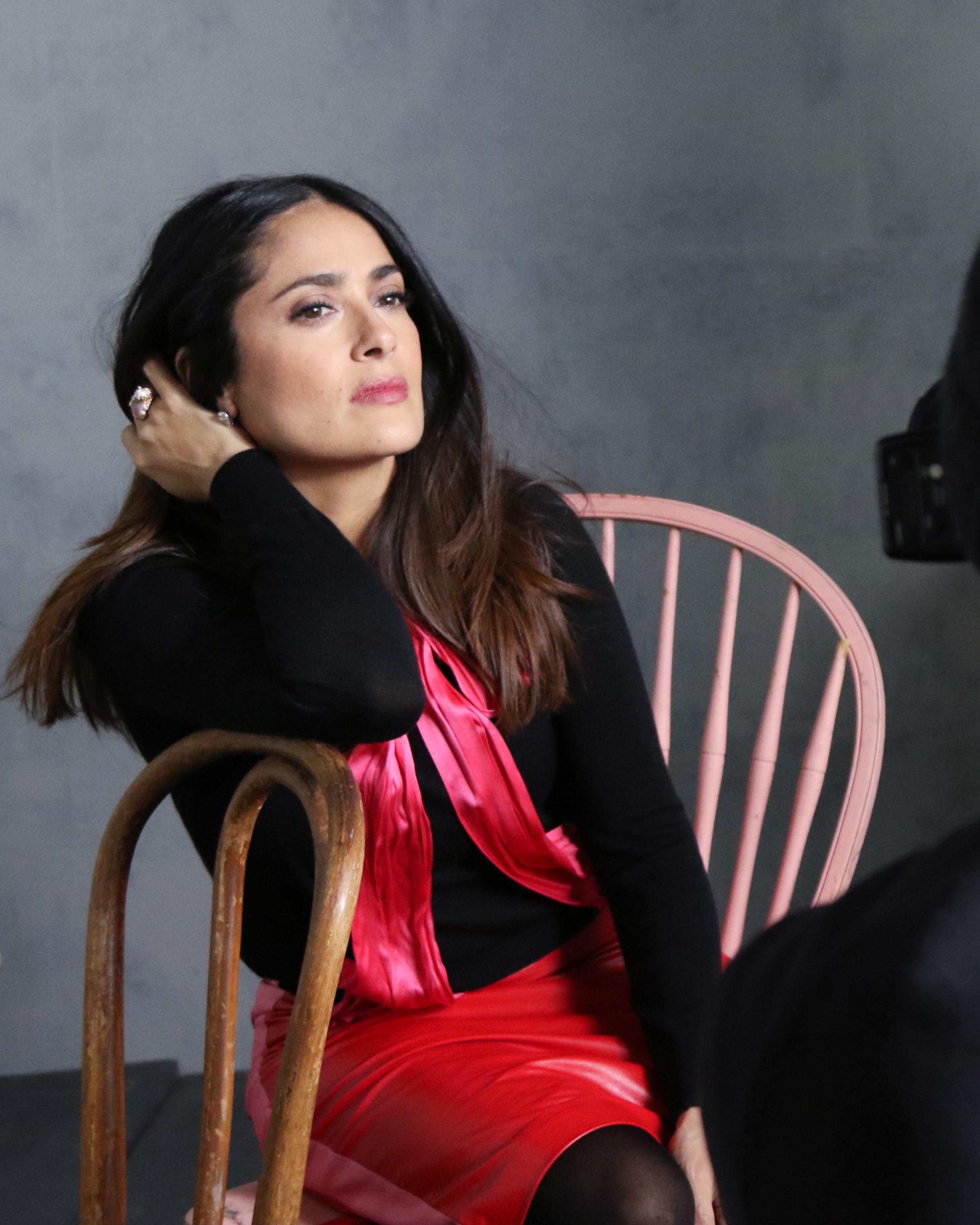 Salma Hayek of ‘Cast Change’ attends The IMDb Studio