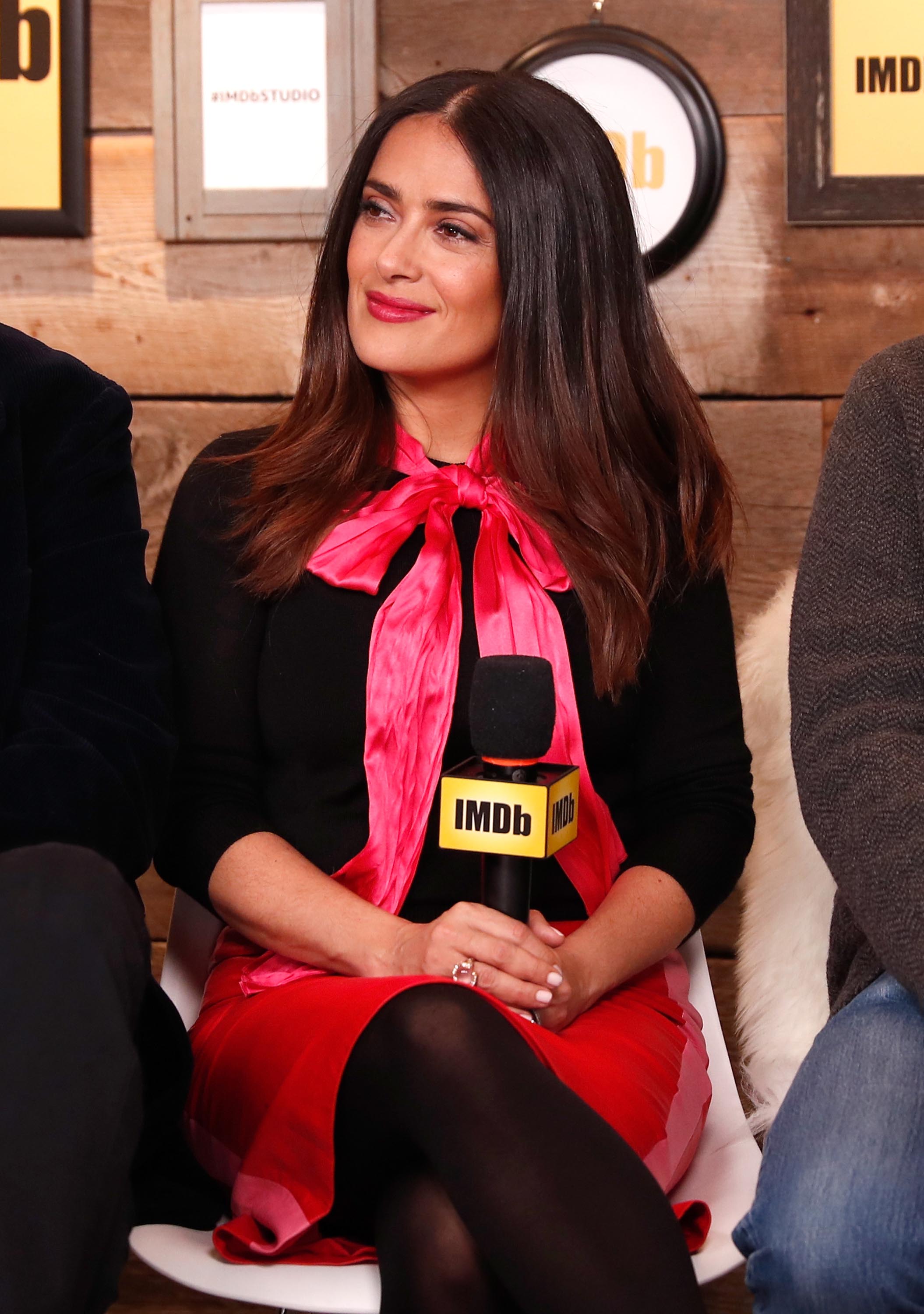 Salma Hayek of ‘Cast Change’ attends The IMDb Studio